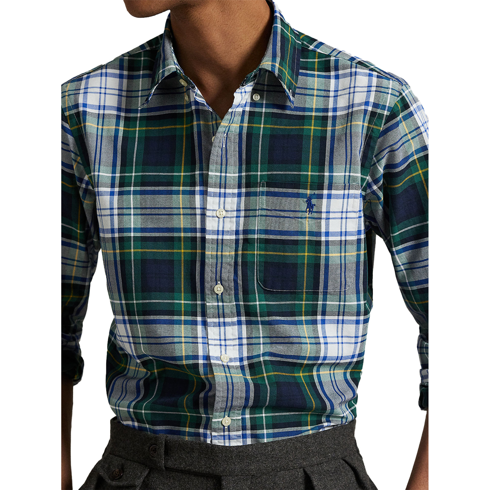Custom Fit Sport Shirt 710p00629 Polo Ralph Lauren vista3
