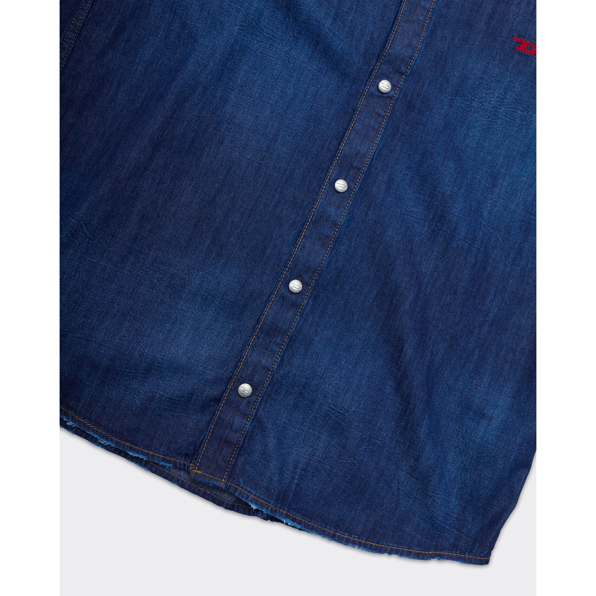 Camicia D-simply Denim Blu Diesel  vista2