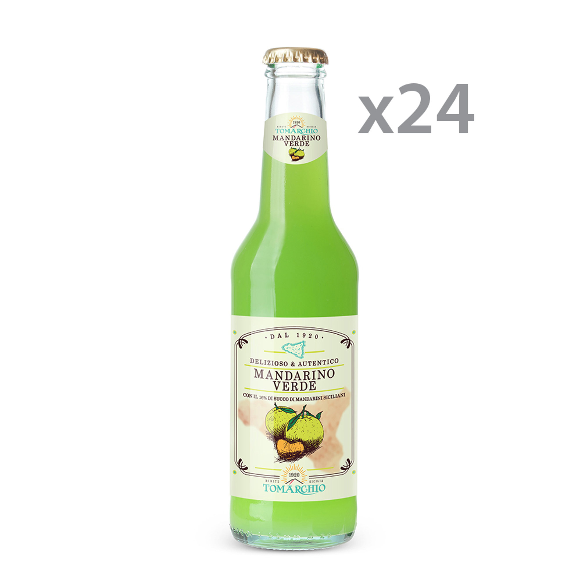 6 Cluster da 4 bottiglie - Mandarino verde 275 ml Tomarchio vista0