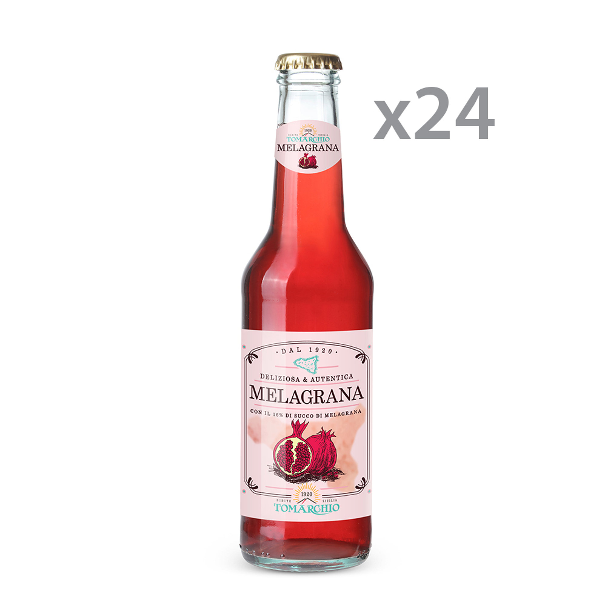 6 Cluster da 4 bottiglie - Melagrana 275 ml Tomarchio vista0