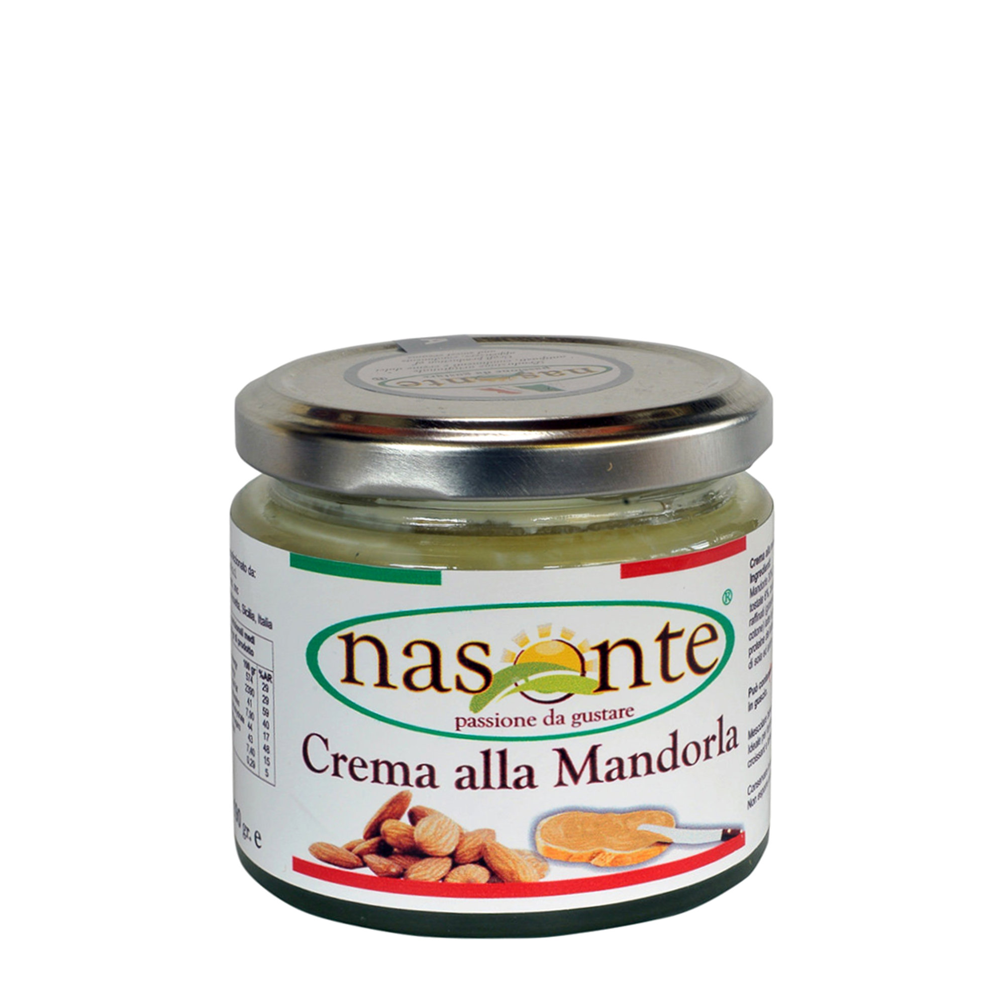 6 confezioni miste: 3 Crema Mandorle tostate 200 gr - 3 Crema Nocciole tostate 200 gr Nasonte vista1
