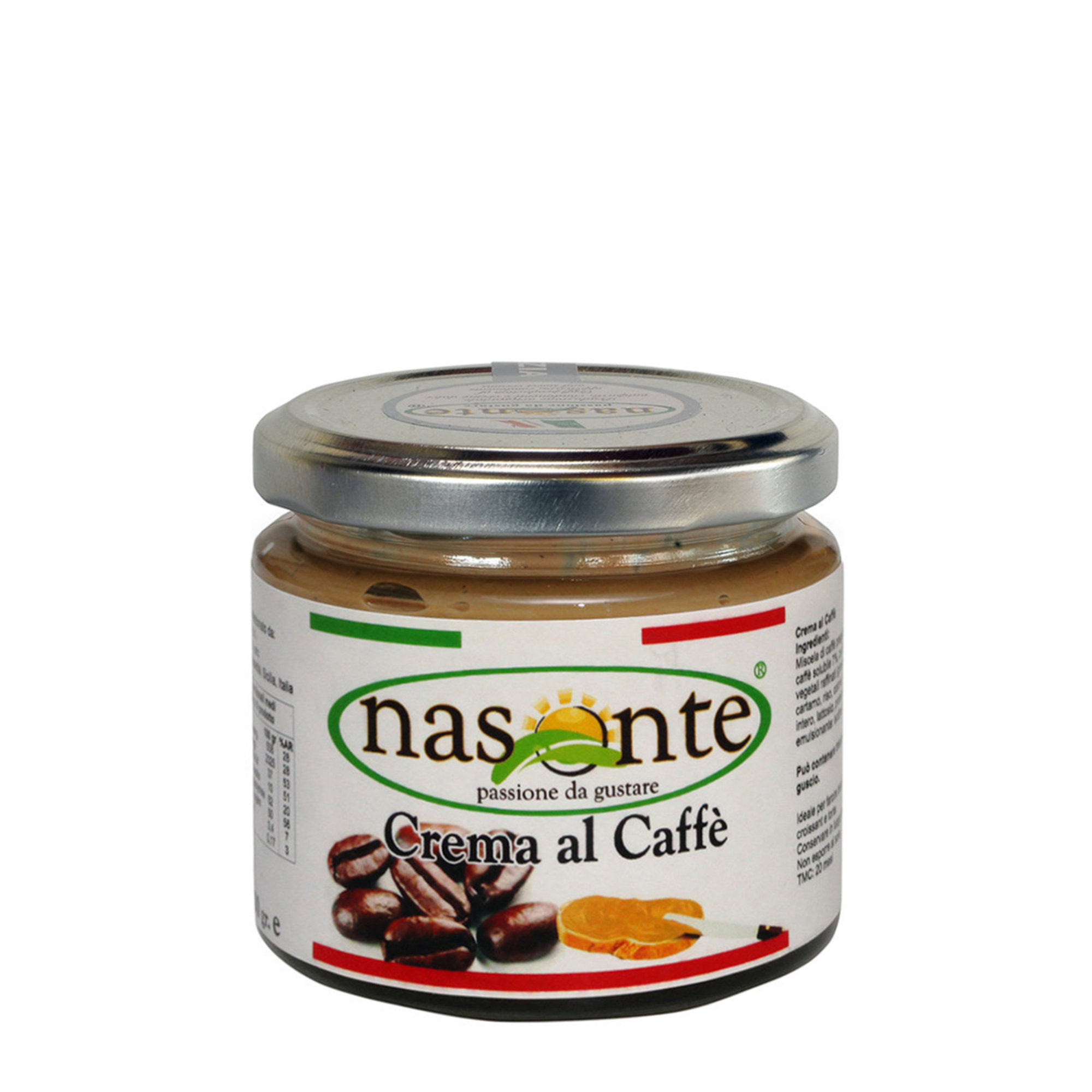 6 confezioni miste: 3 Crema al Caffè 200 gr - 3 Crema Nocciole tostate 200 gr Nasonte vista1