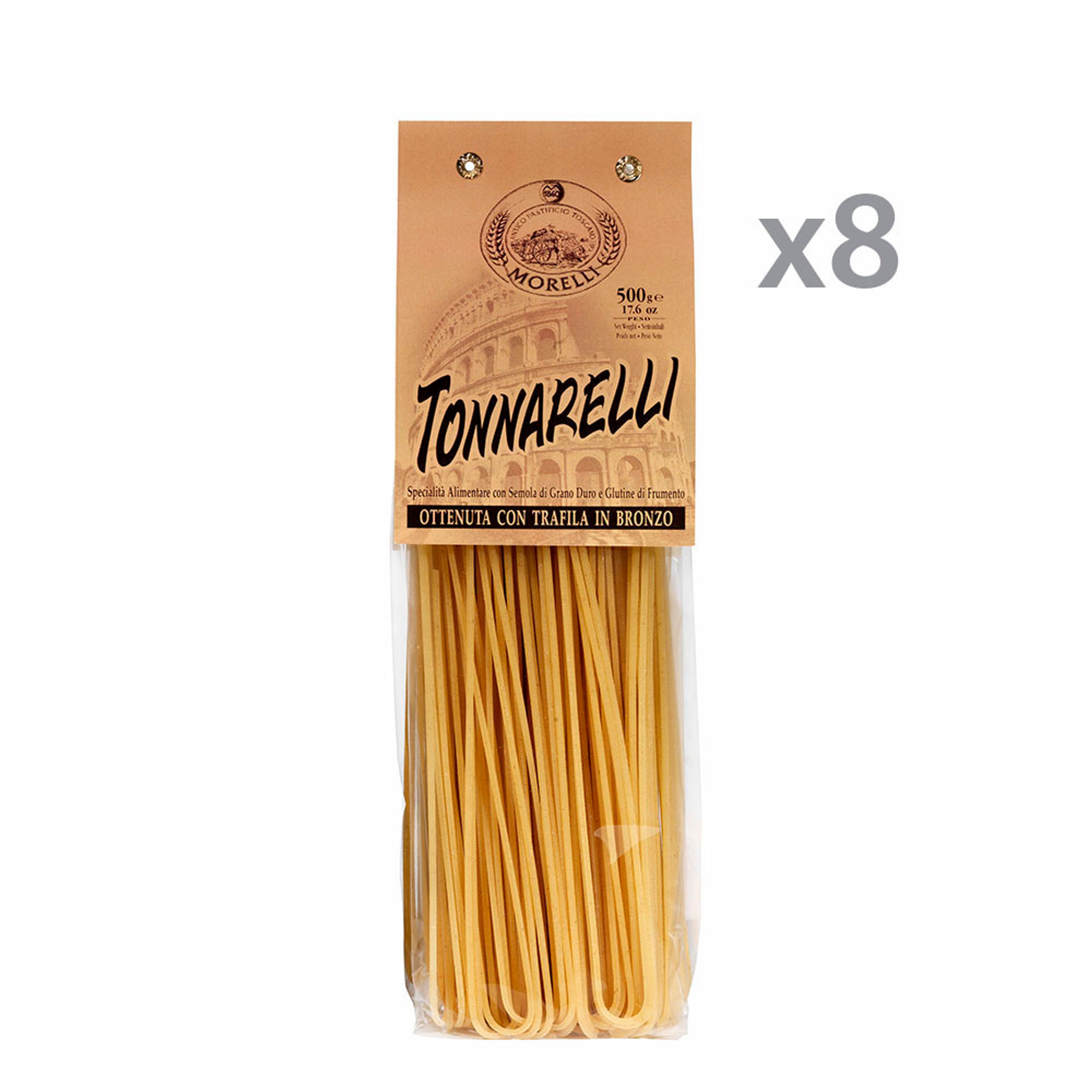 8 pakker - Tonnarelli af hård hvede 500 gr Pasta Morelli vista0
