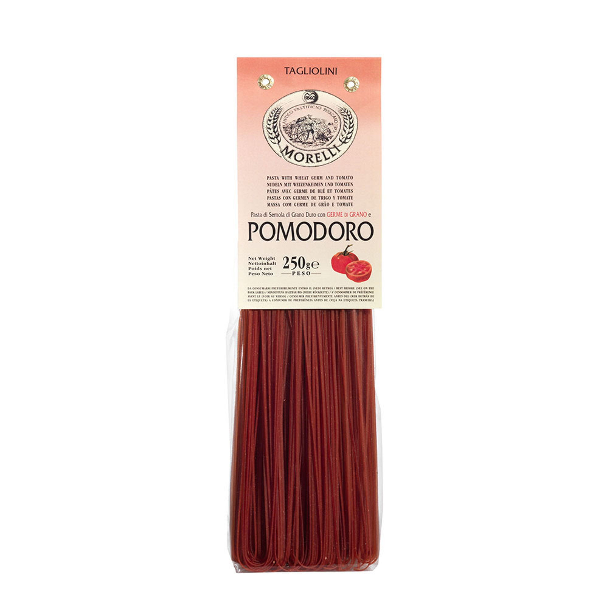 8 förpackningar - Tagliolini med tomat 250 g Pasta Morelli vista1