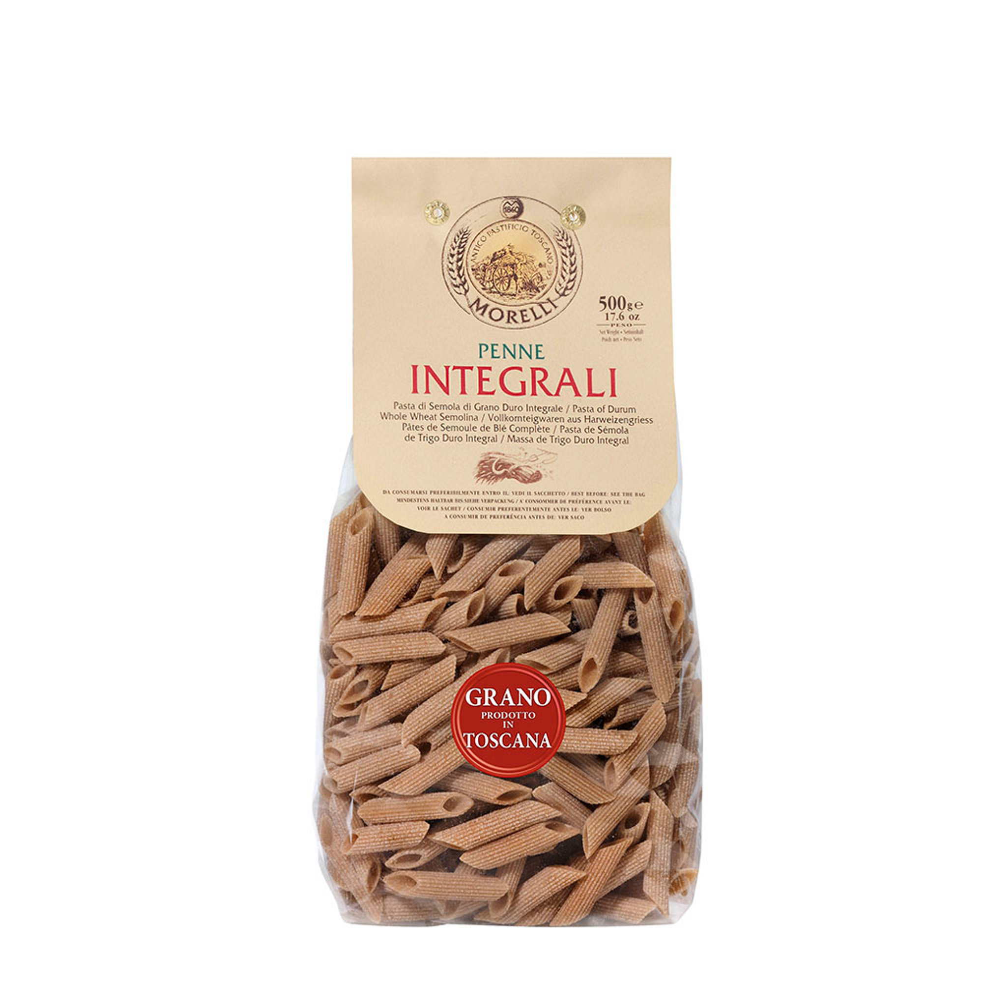 6 Packungen - Vollkorn-Penne 500 g Pasta Morelli vista1