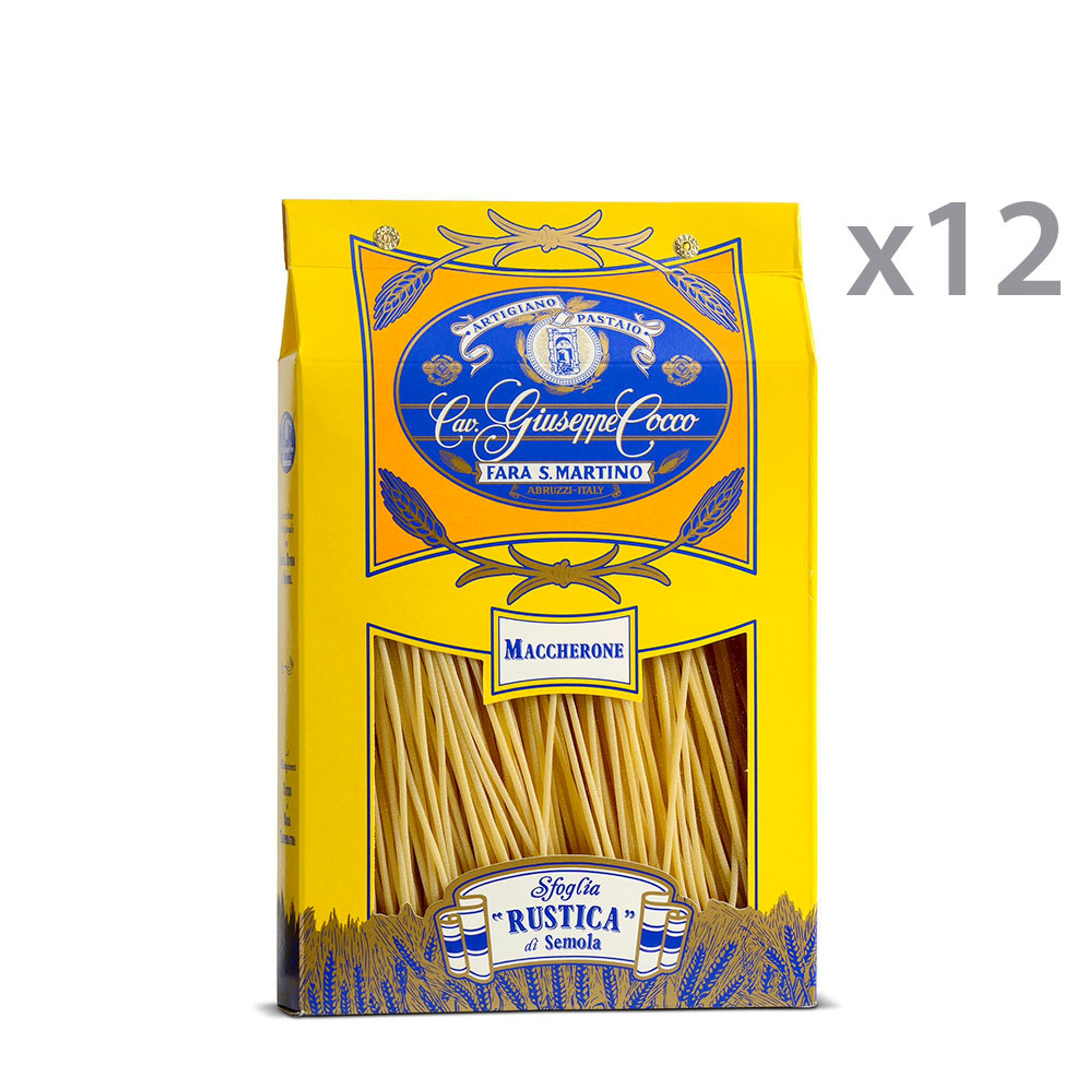 12 confezioni - Maccherone rustico n.156 da 500 gr Cav. Cocco vista0