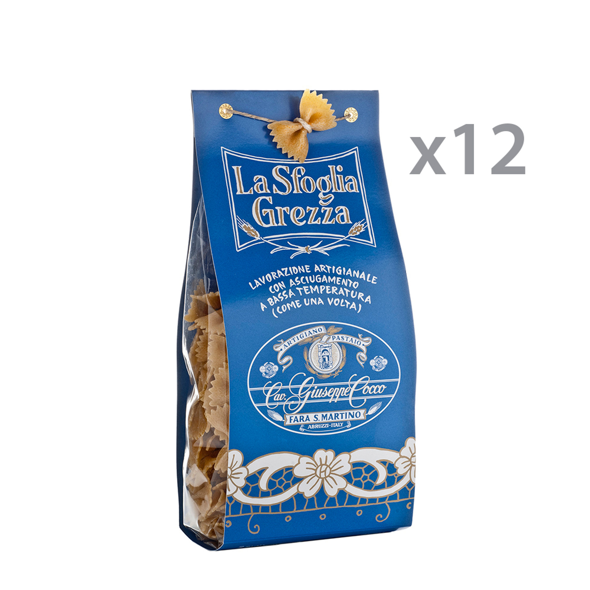 12 confezioni - Farfalla grezza n.91 da 500 gr Cav. Cocco vista0