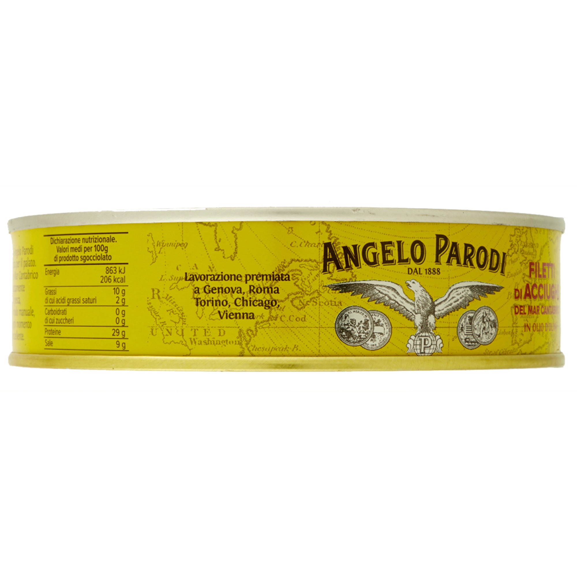 2 leche - Filetes de anchoas del mar Cantábrico 550 gr Angelo Parodi vista3