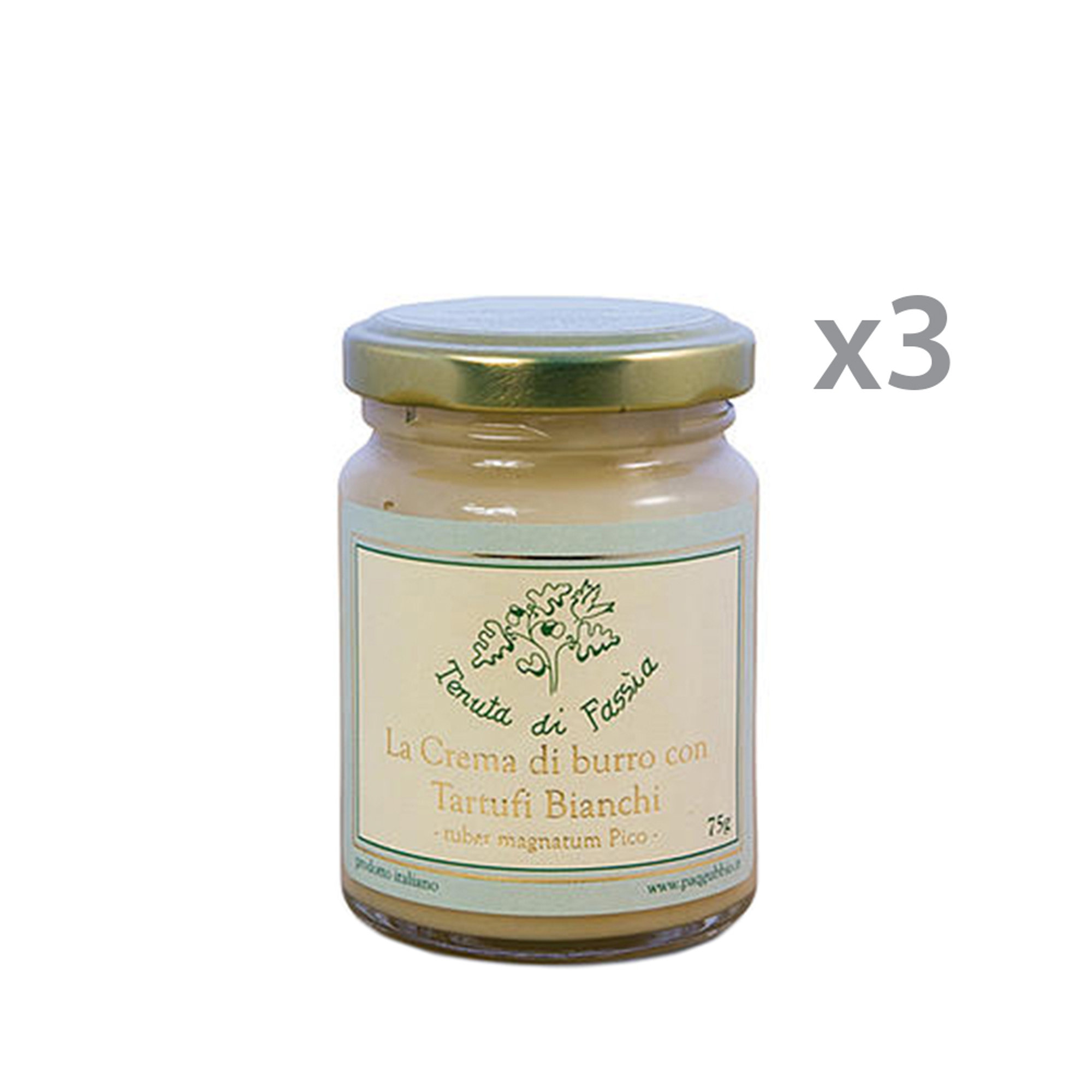 3 glas - Hvid Trøffelsmør Sauce 75 gr Tartufi di Fassia vista0