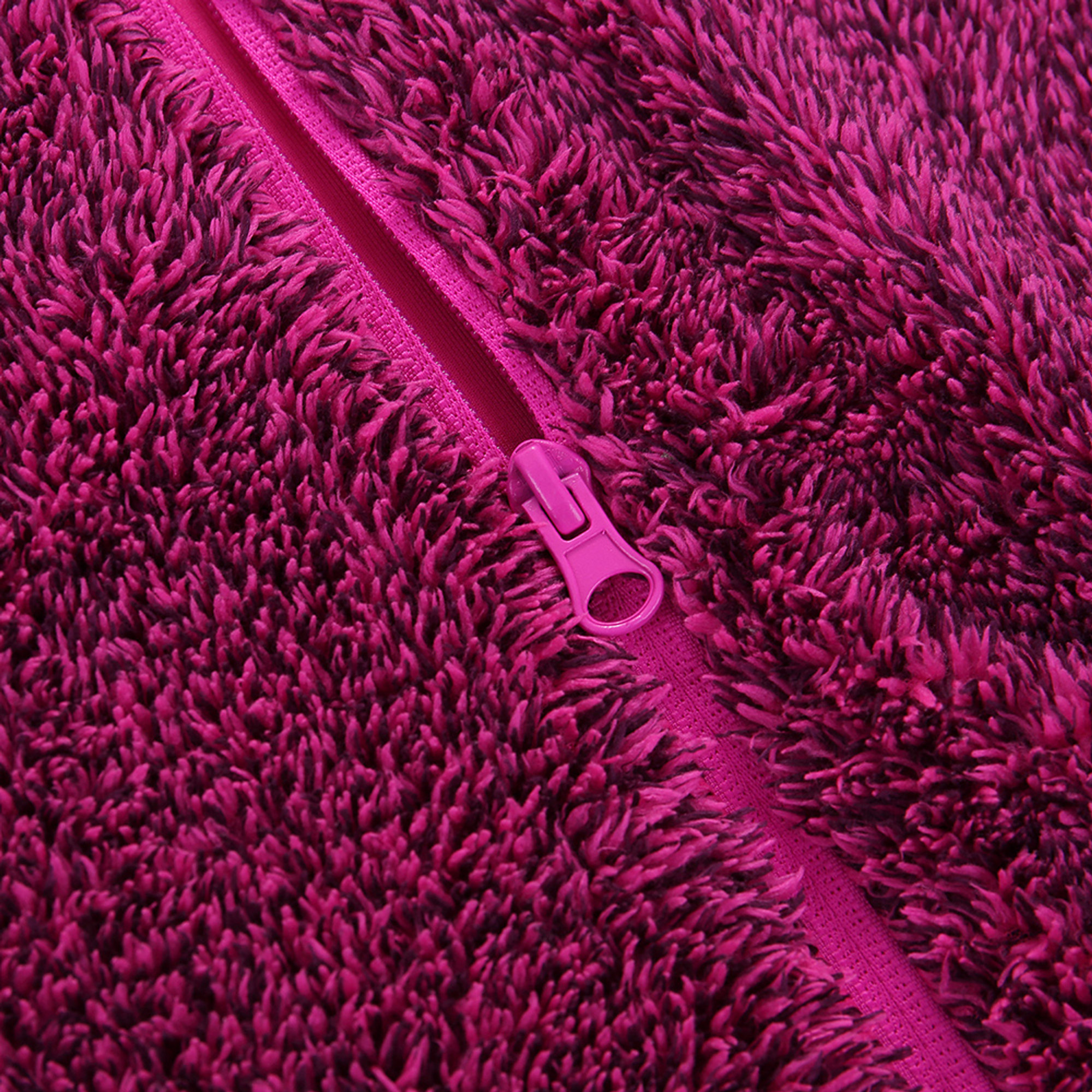 Felpa con pelo da donna, fucsia ALPINE PRO vista8