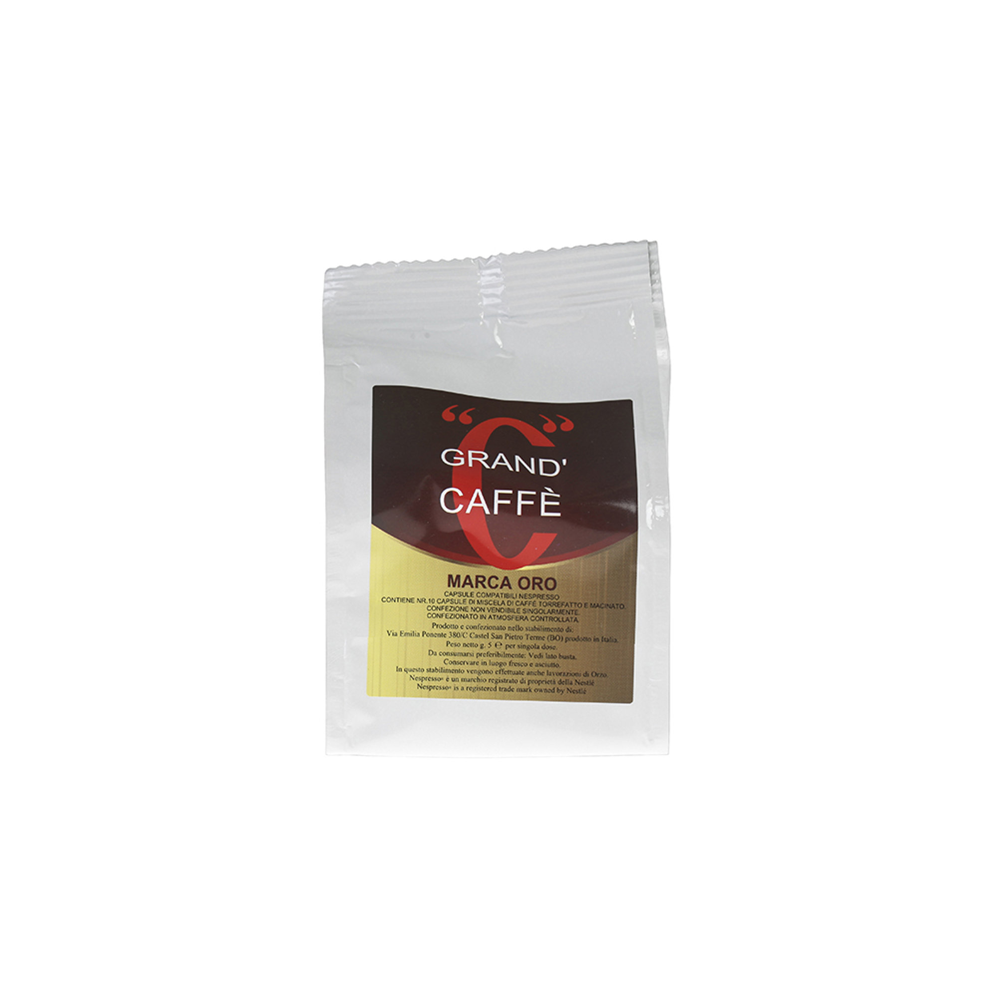 100 cápsulas - Café Marca Oro - Compatible con Nespresso Caffè Bicau vista2