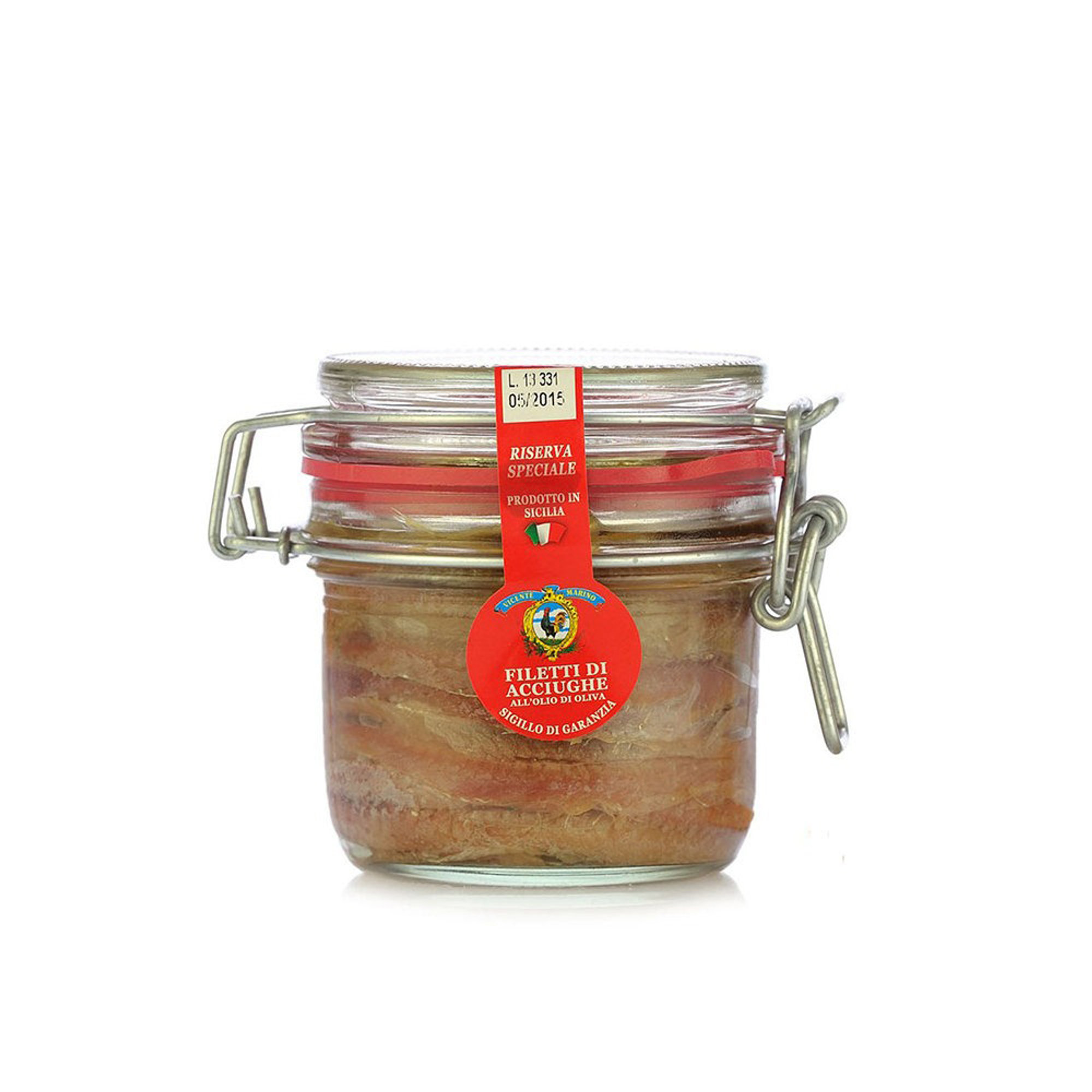 6 vasetti 230 gr - Filetti di acciughe in olio di oliva Vicente Marino vista0