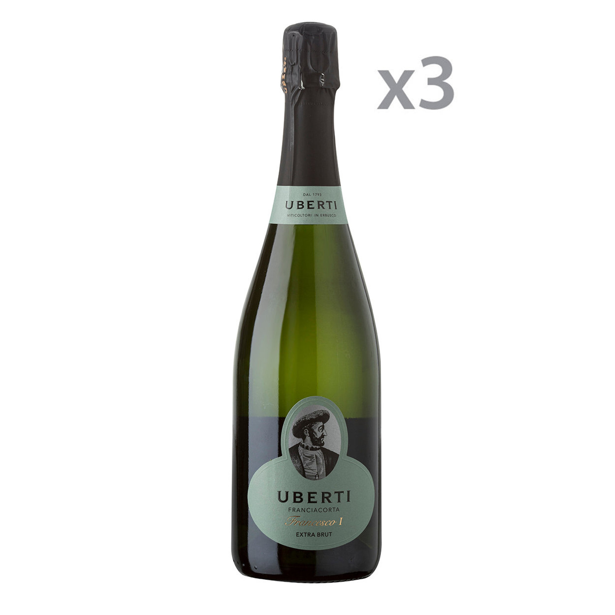 3 bottiglie - Uberti Francesco I Franciacorta Extra Brut Uberti vista0