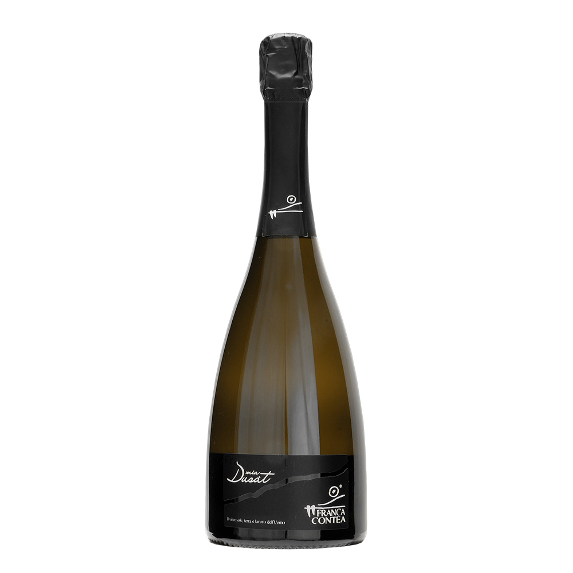 2 bottiglie miste: "Primus" Franciacorta Brut Cuvèe DOCG - "Mìa Dusàt" Franciacorta Dosaggio Zero DOCG Franca Contea vista3