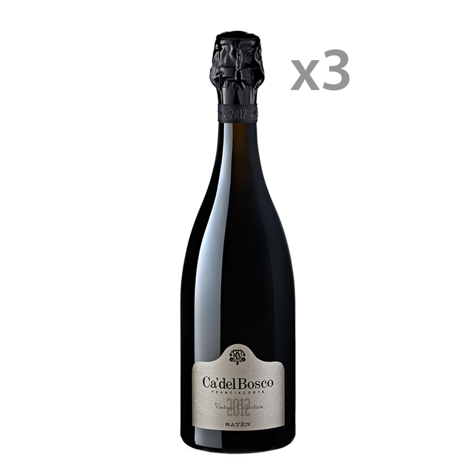 3 bottiglie - Vintage Collection Satèn 2014 Ca' del Bosco vista0
