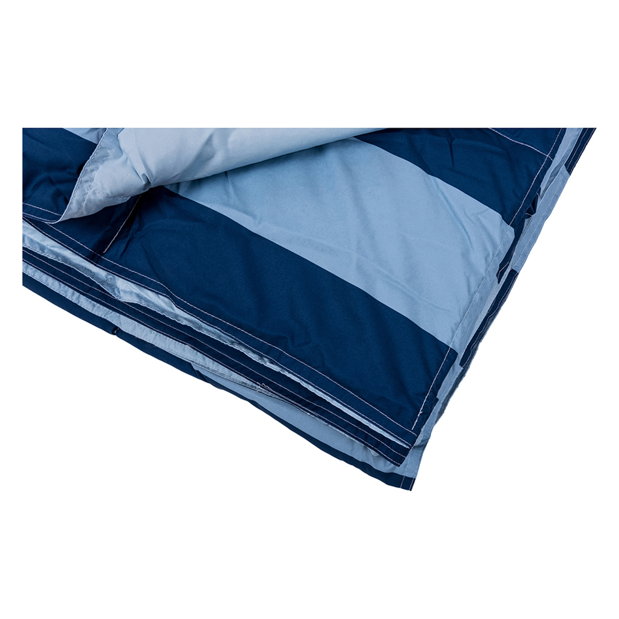 Piumino in Piuma riga 250x200, blu Soffim vista1