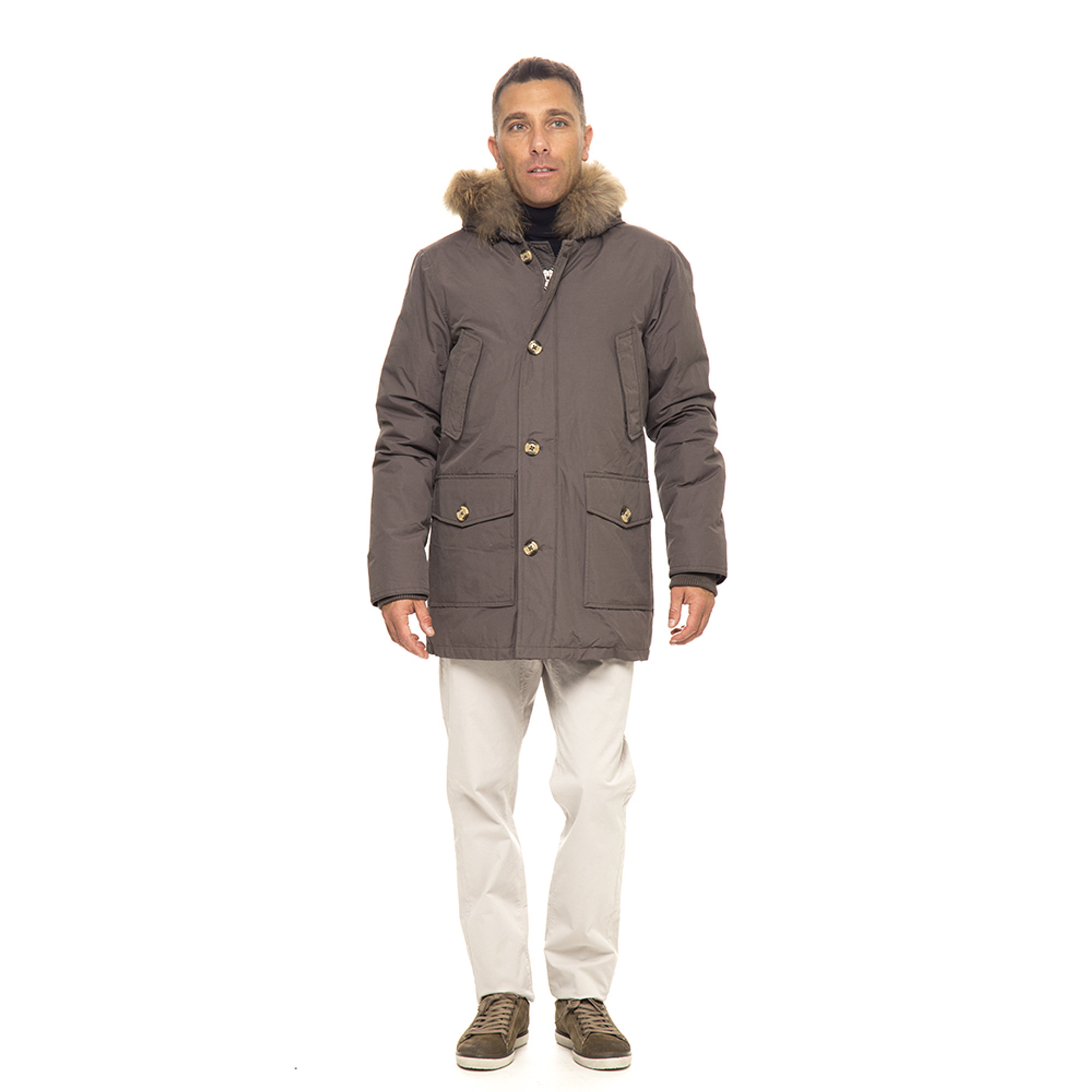 Parka Canadian  con cappuccio pelliccia,&nbsp; fango Canadian vista2