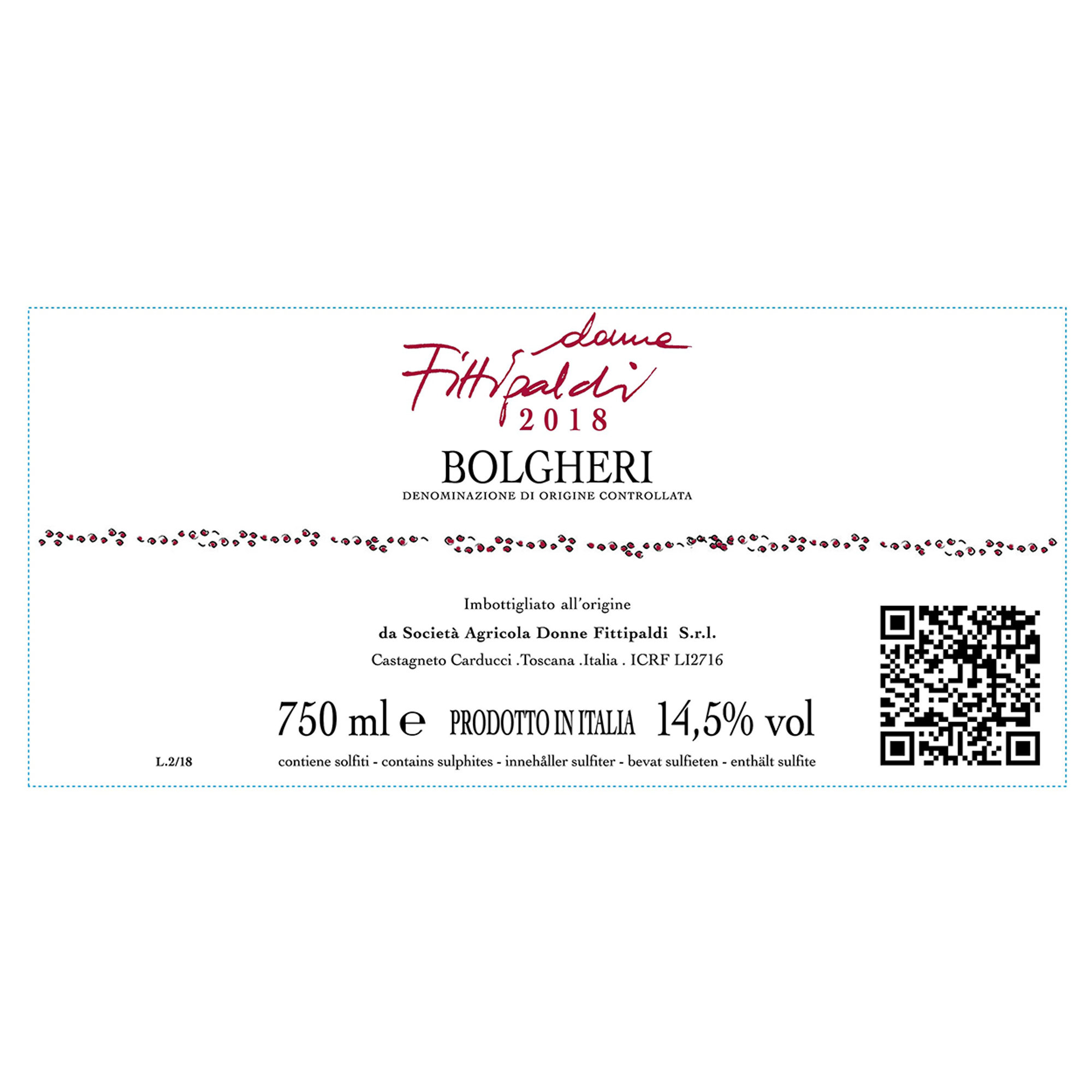 2 bottiglie miste in cassetta di legno: Bolgheri DOC 2020 - Bolgheri DOC Superiore 2019 Donne Fittipaldi vista4