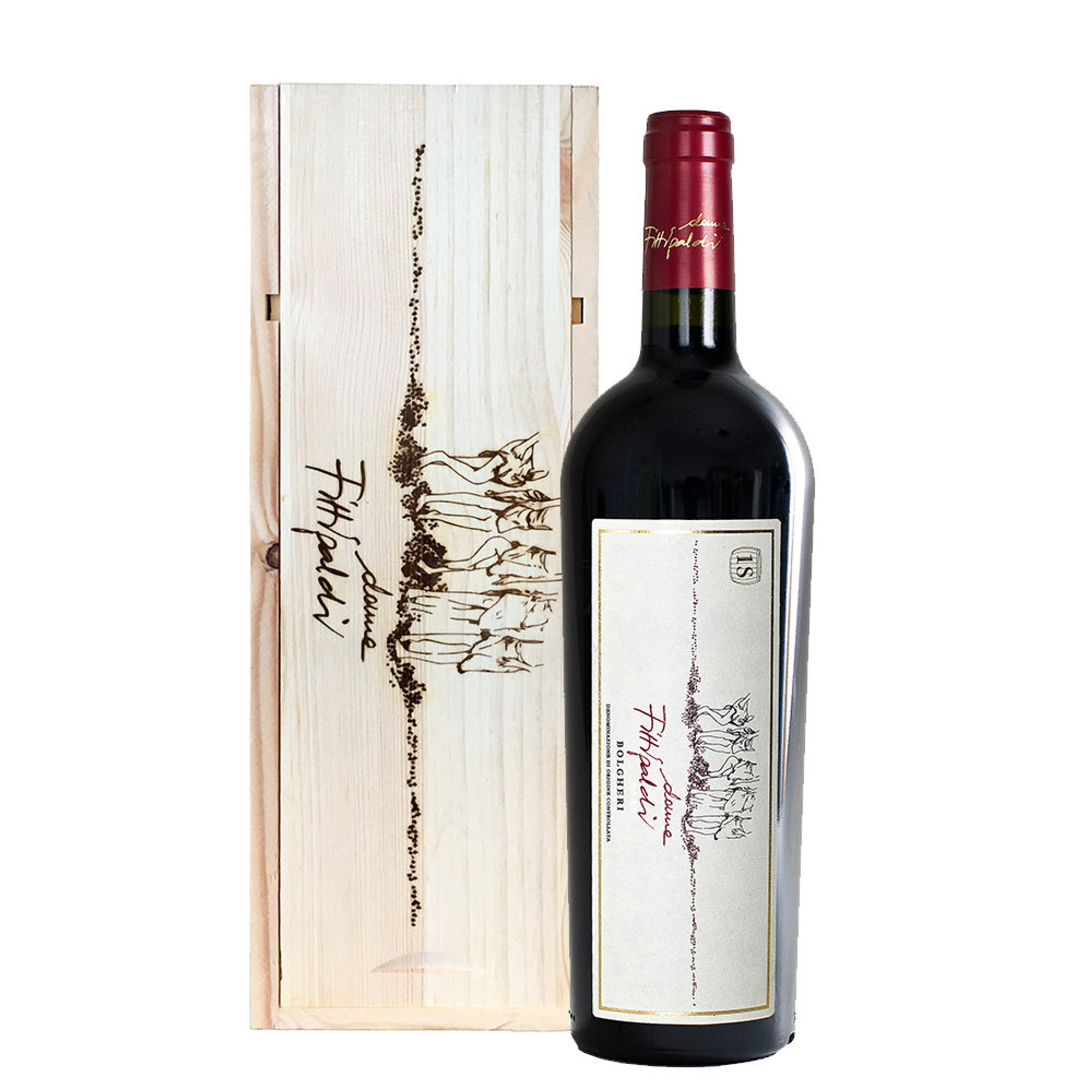 1 bottle - Bolgheri DOC Superiore 2019 with wooden box Donne Fittipaldi vista0