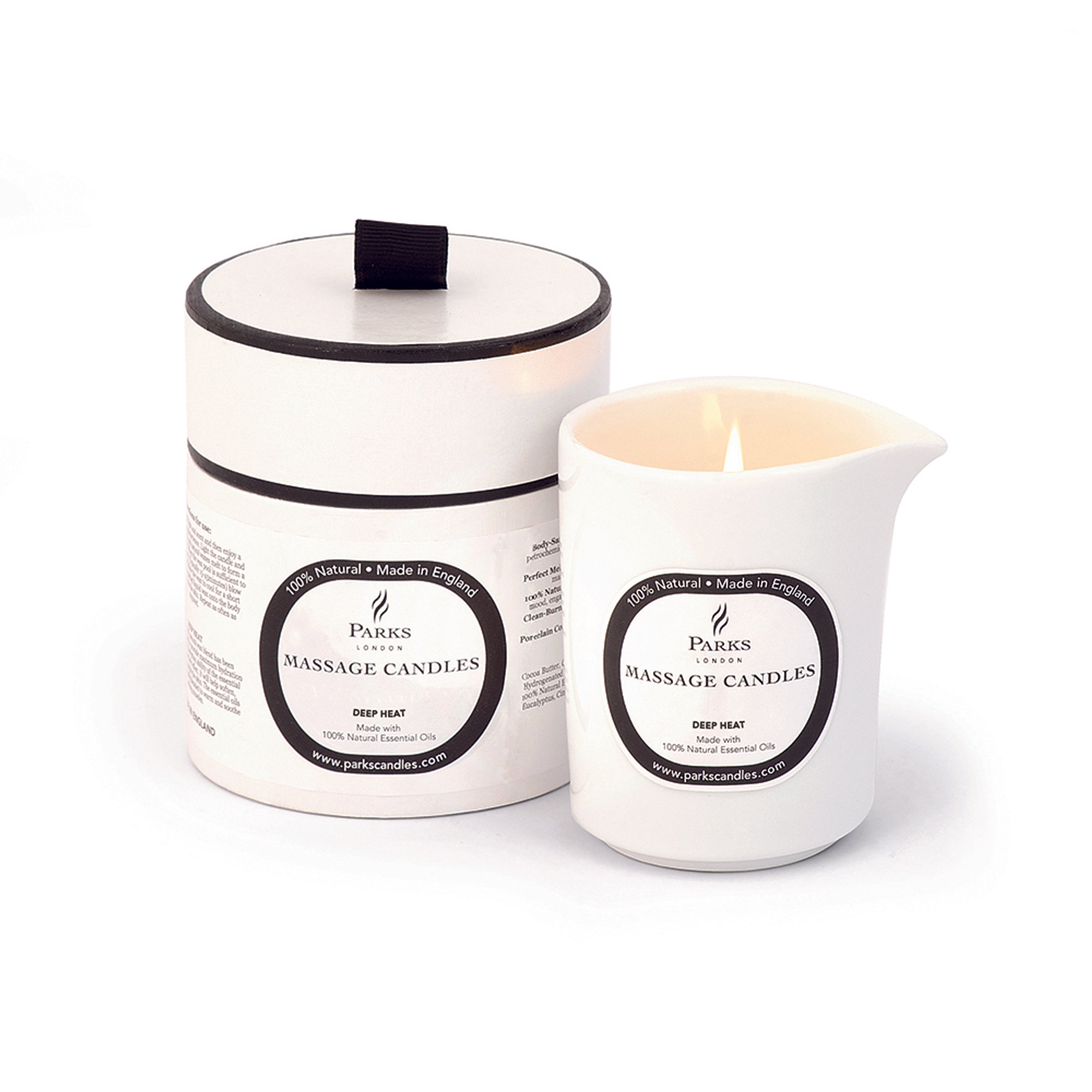 Vela de masaje de aromaterapia - Palmarosa, Ylang Ylang, Pachulí Parks London vista0