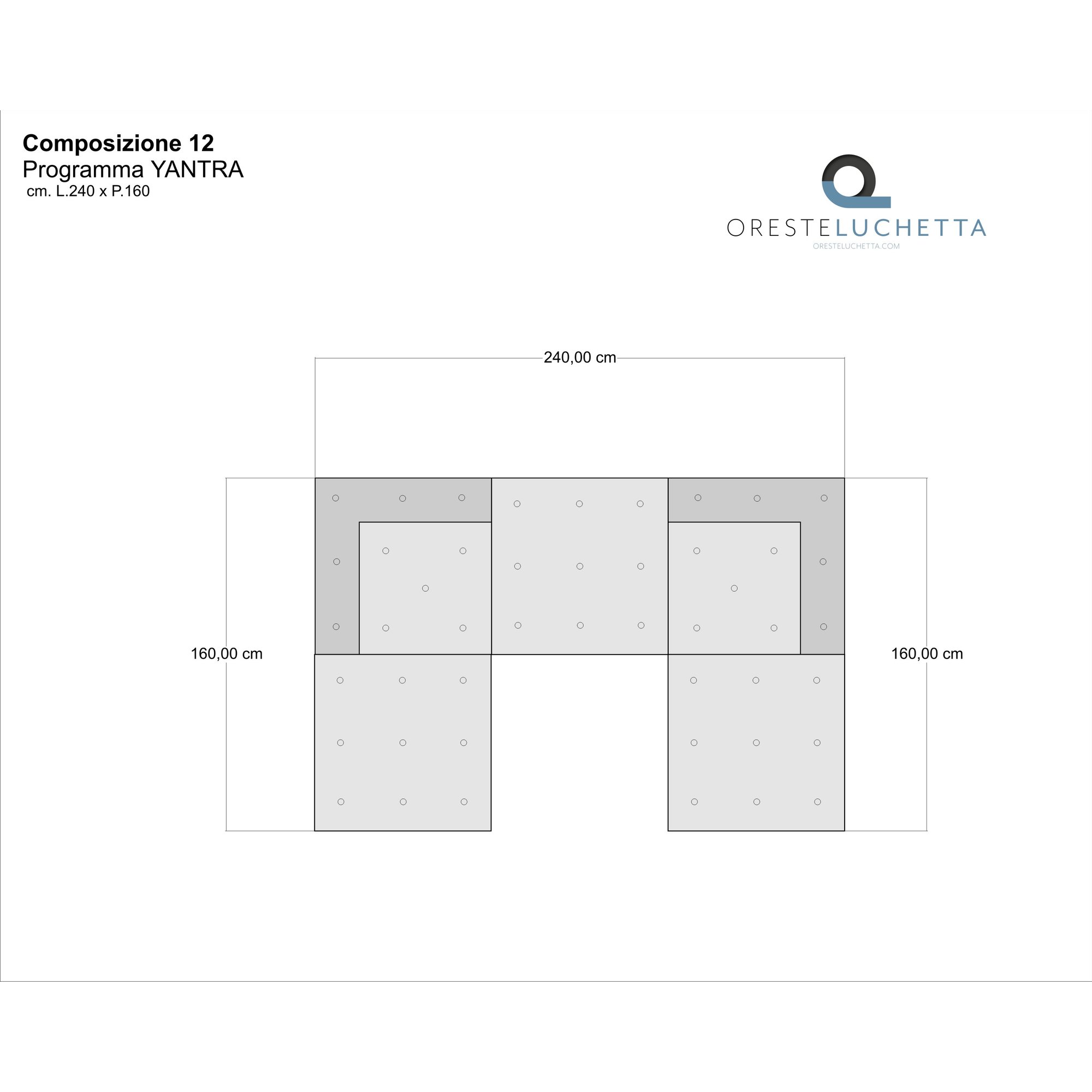 Elemento angolare Yantra Pachtwork  Beige Oreste Luchetta - 2020 vista12