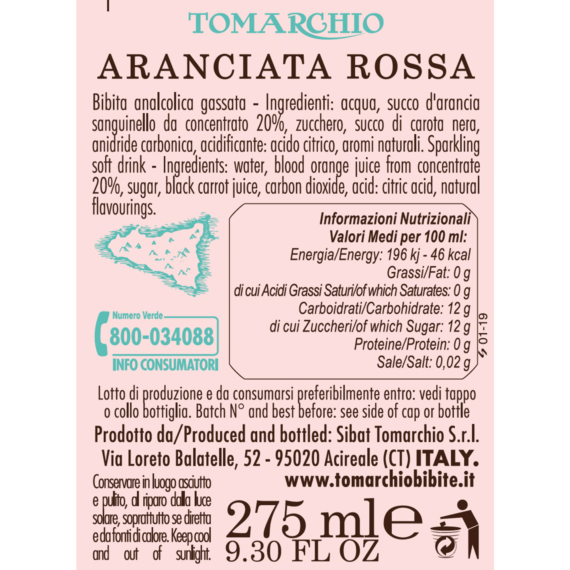 Misto bibite - 6 cluster misti (24 bottiglie) Tomarchio vista2