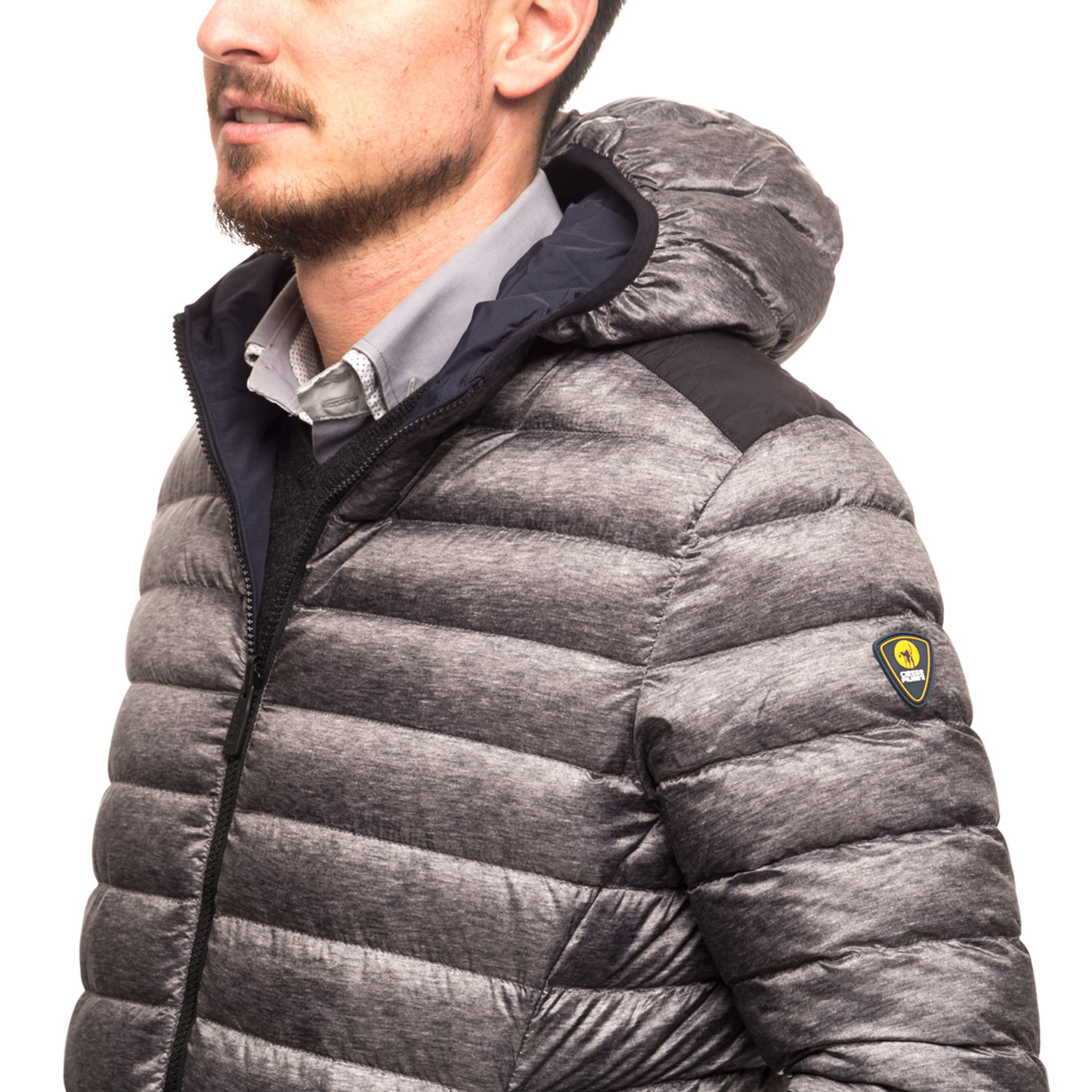 Giubbotto Ciesse Piumini Henry reversibile, blu e grigio