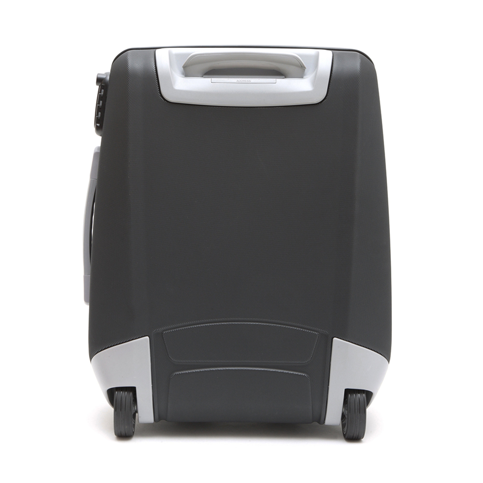 Trolley rigido ultra slim formato cabina nero e grigio opaco Piquadro vista4