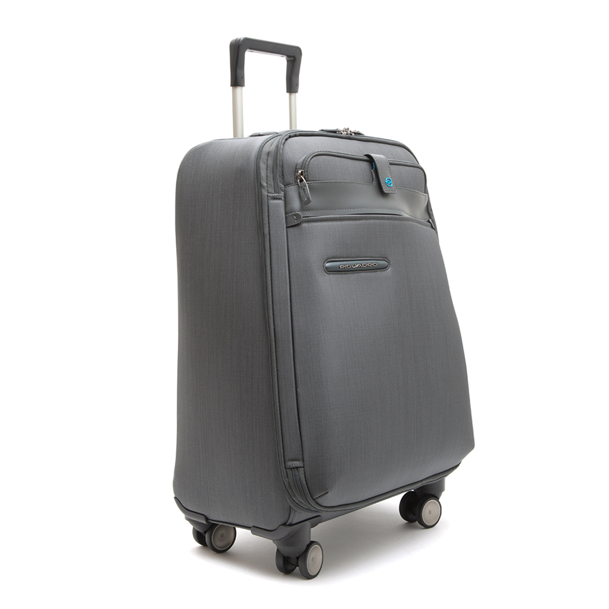 Trolley medio a quattro ruote piroettanti grigio Piquadro vista1