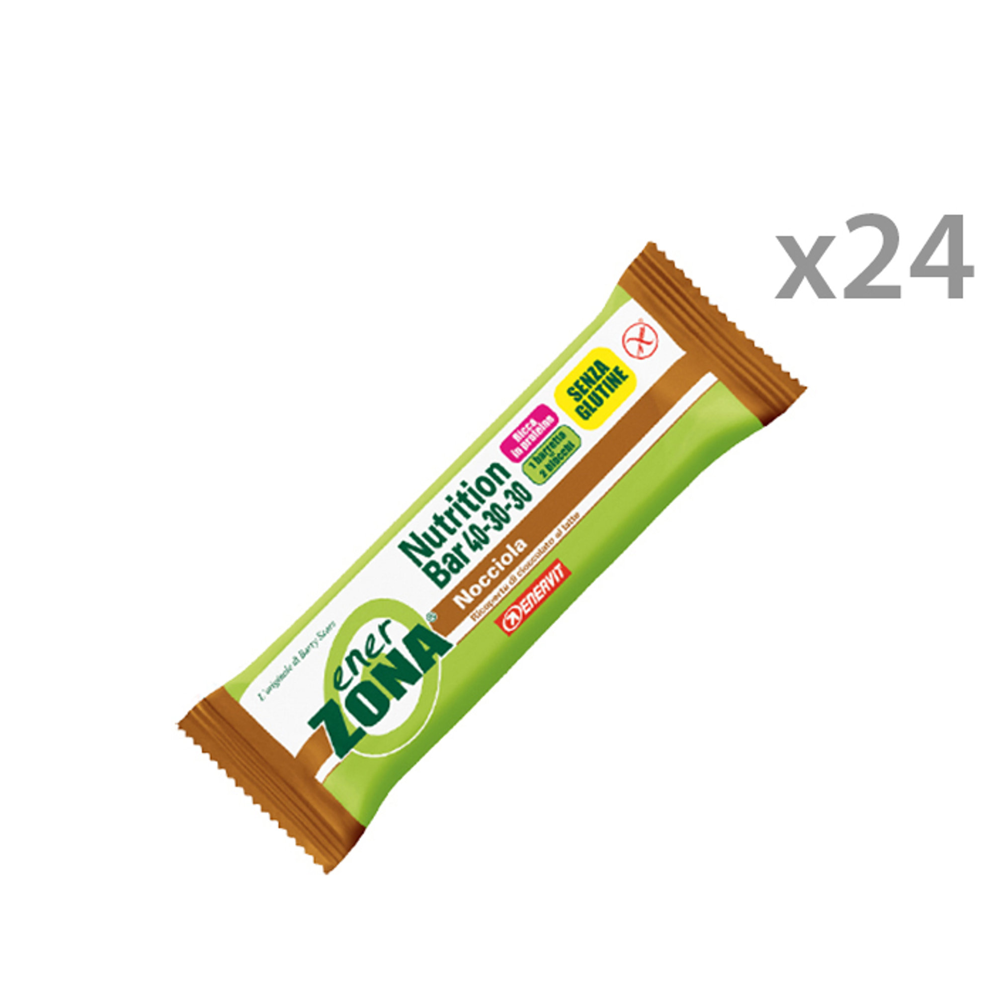 Box 25 barrette - EnerZona Nutrition Bar 40-30-30 Nocciola Enervit vista0
