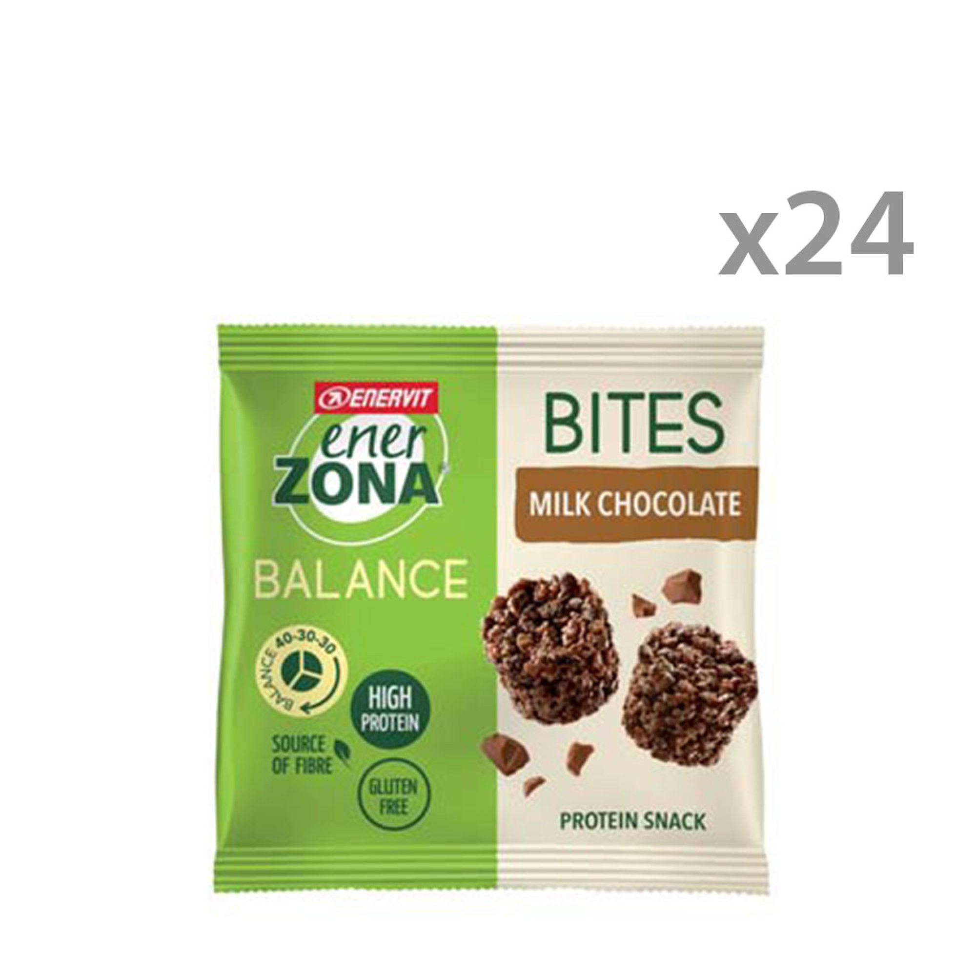 Box da 24 minipack - Bites Cioccolato al latte Enervit vista0