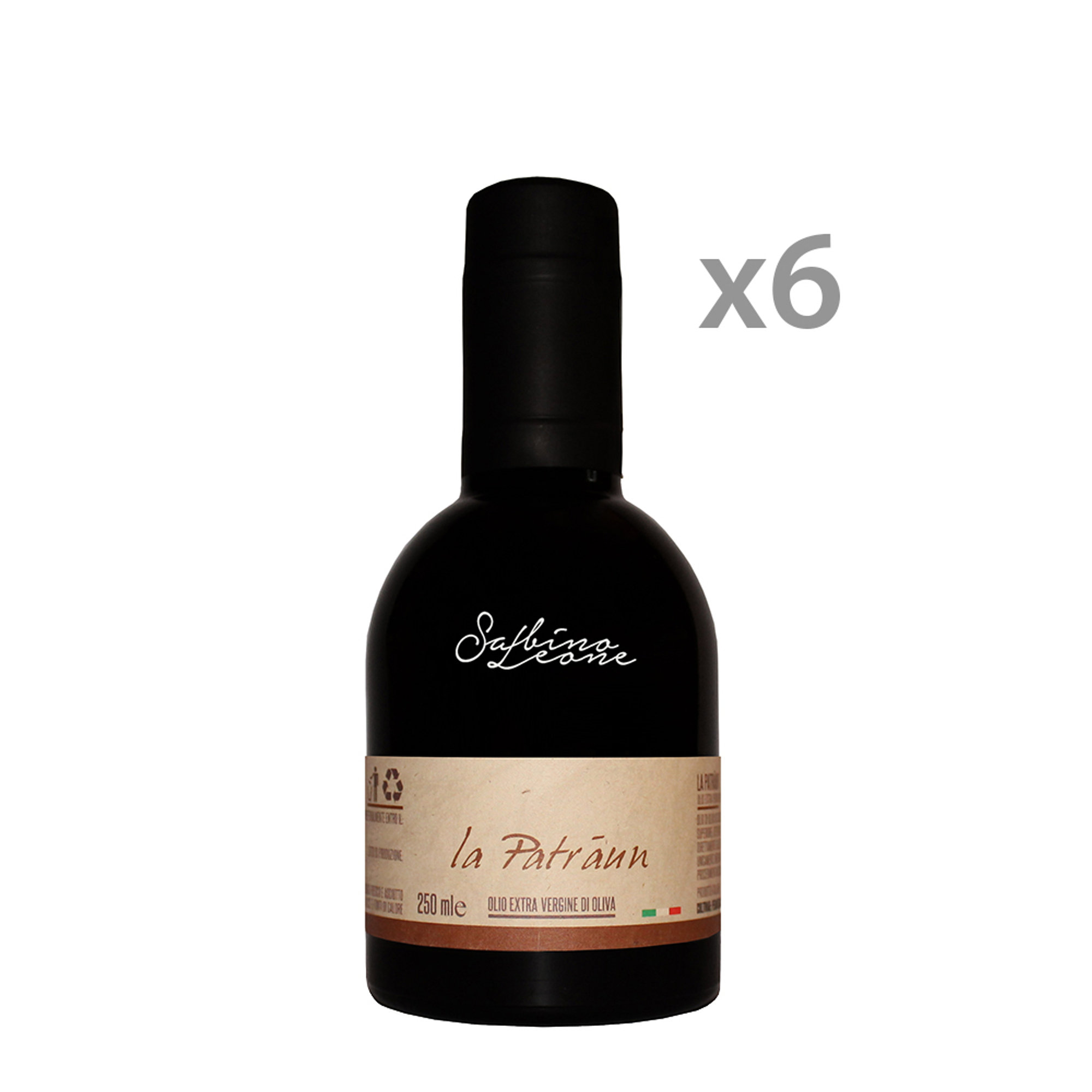 6 bottiglie - Olio EVO "La Patraun" DOP 250 ml Sabino Leone vista0