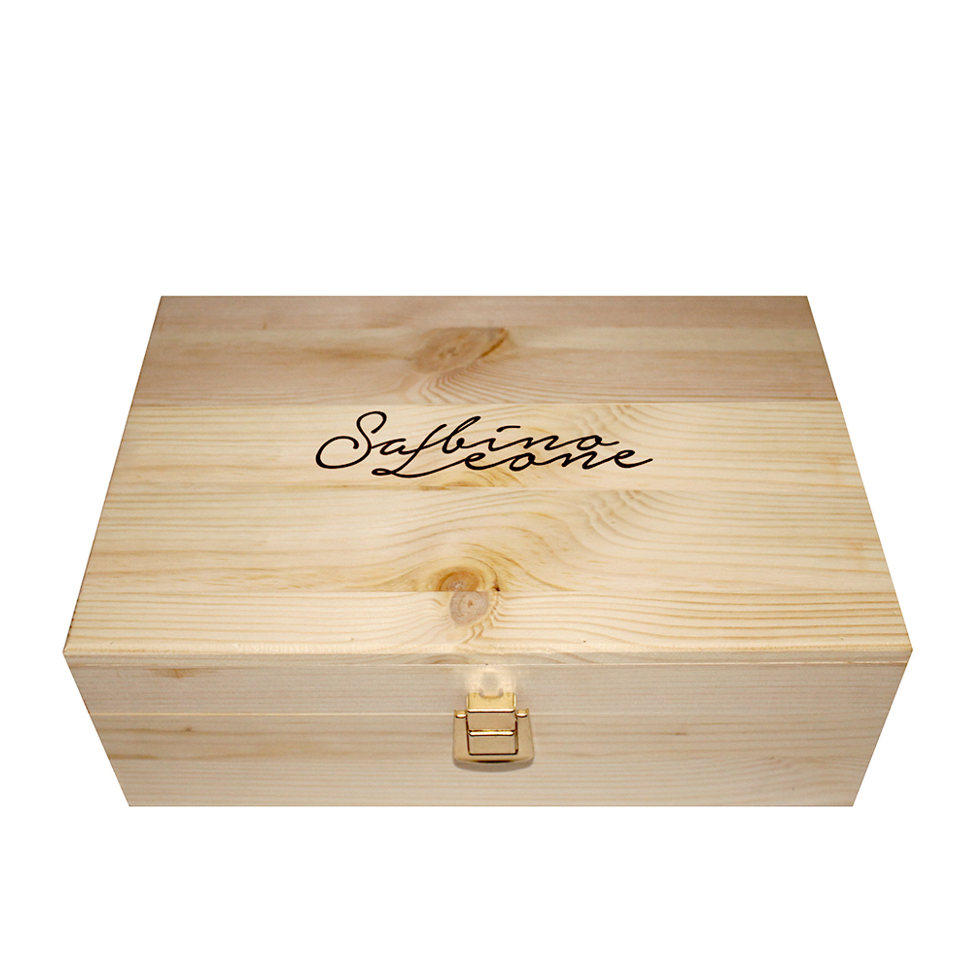Cofanetto legno 3 bottiglie da 250 ml selezione di olio EVO Sabino Leone vista1