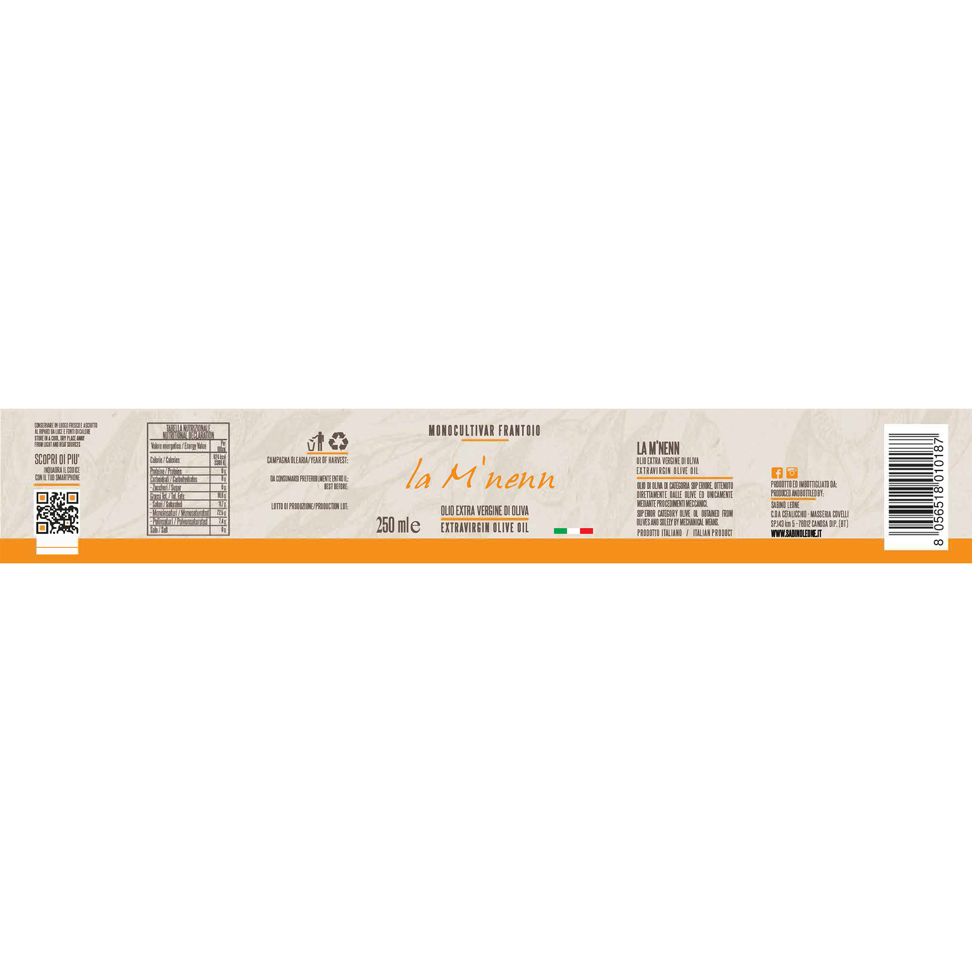 Cofanetto legno 3 bottiglie da 250 ml selezione di olio EVO Sabino Leone vista5