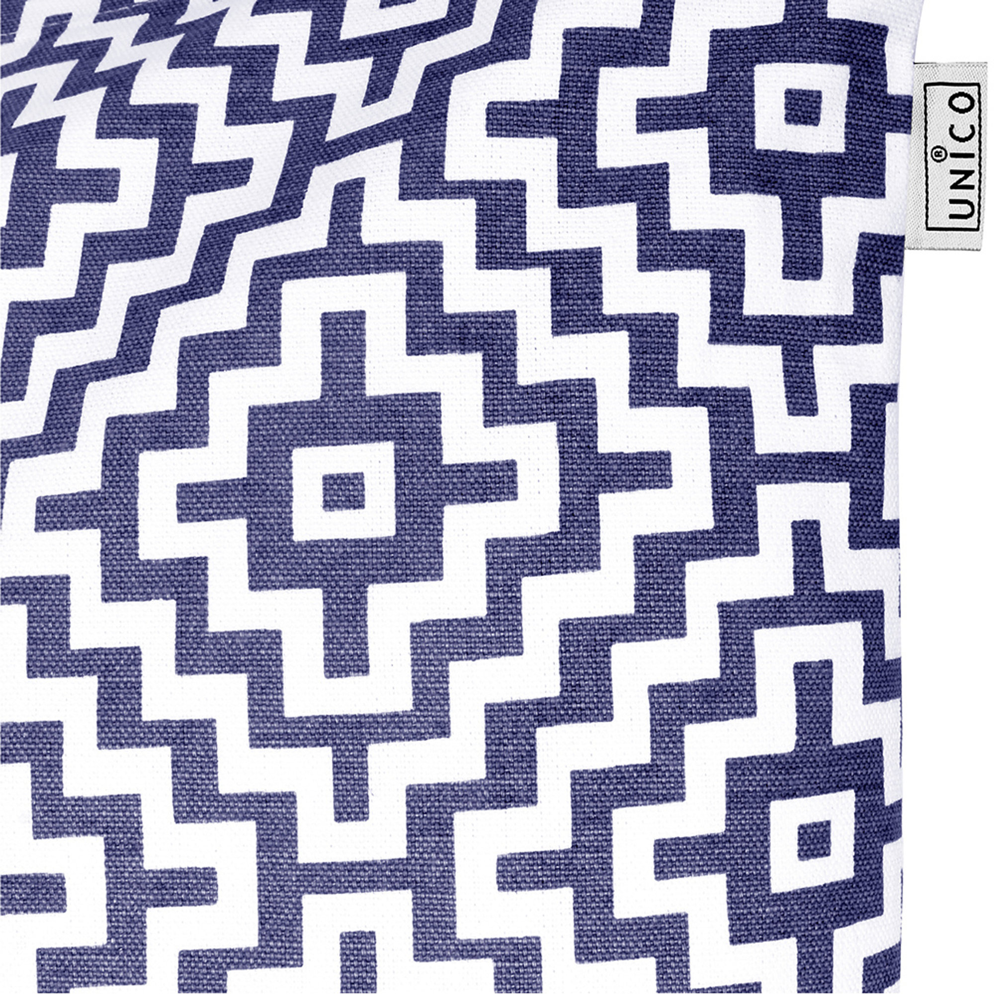 Cuscino Hadi, blu/bianco UnicoMilano vista3