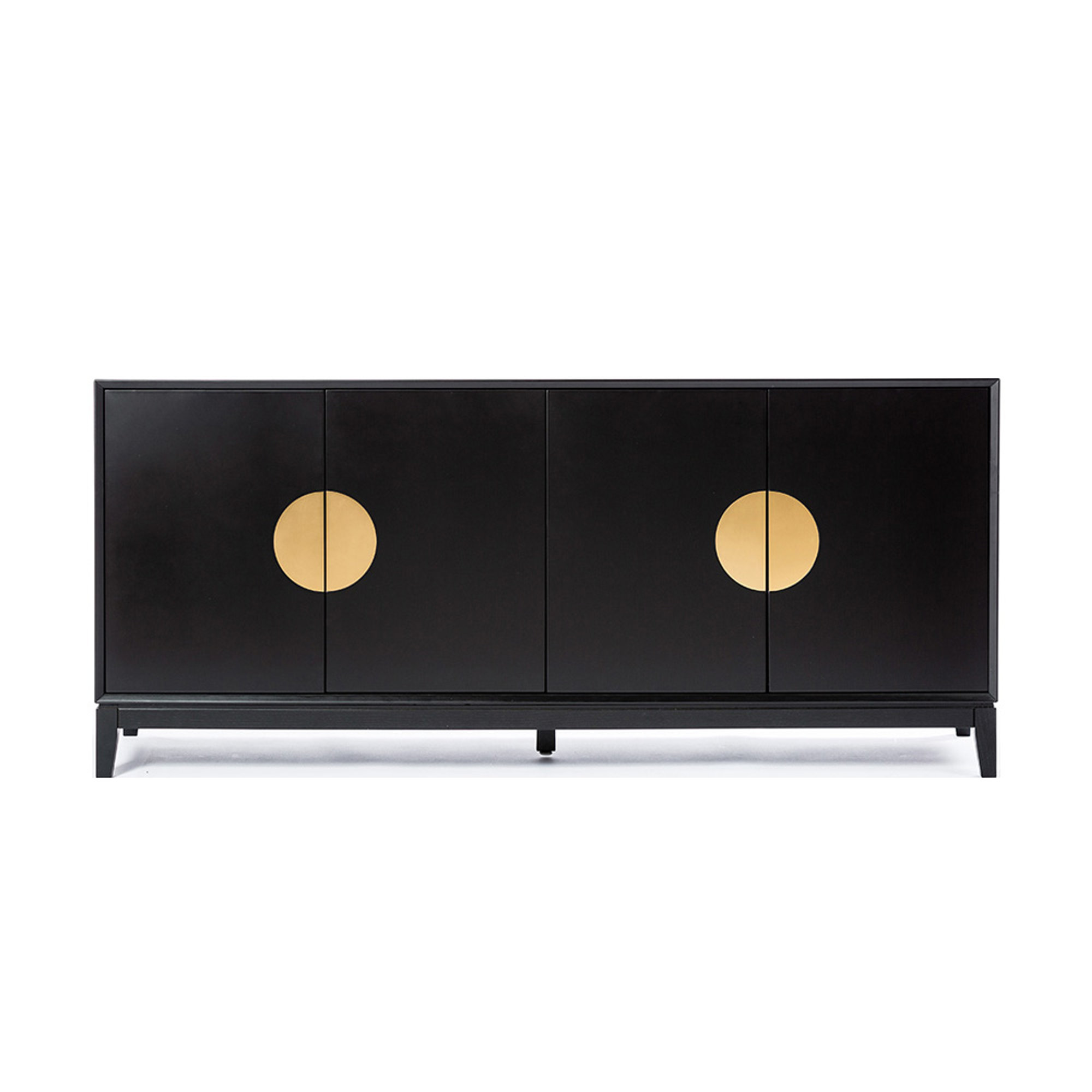 Credenza 4 ante XIAN, nero opaco UnicoMilano vista0