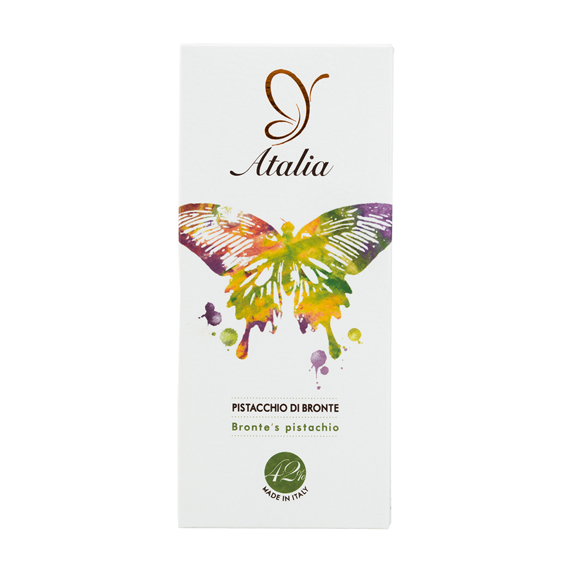 4 barras - Chocolate con pistacho 50 gr Atalia vista1