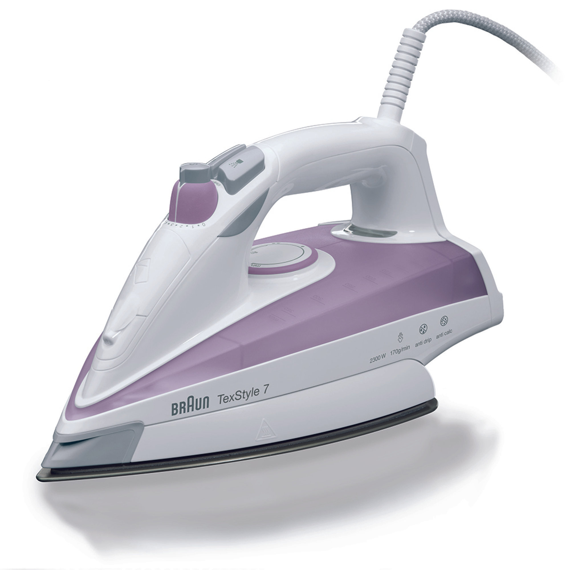 Ferro da stiro a vapore texstyle 7, rosa - TS715 Braun vista0