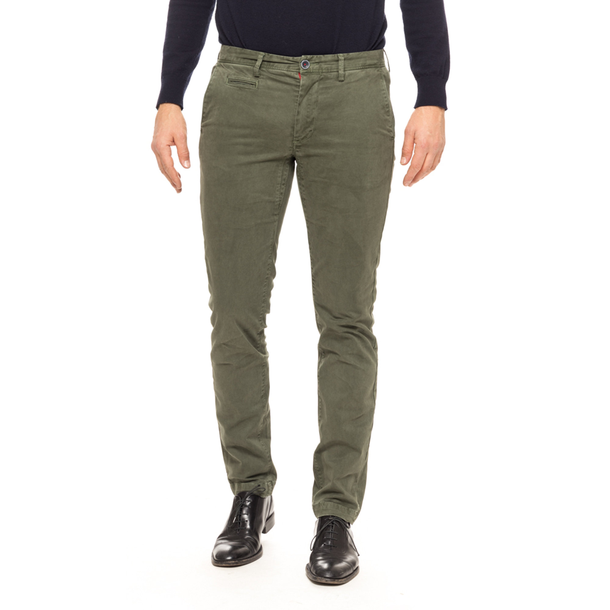 Pantalone chino verde Jaggy vista0