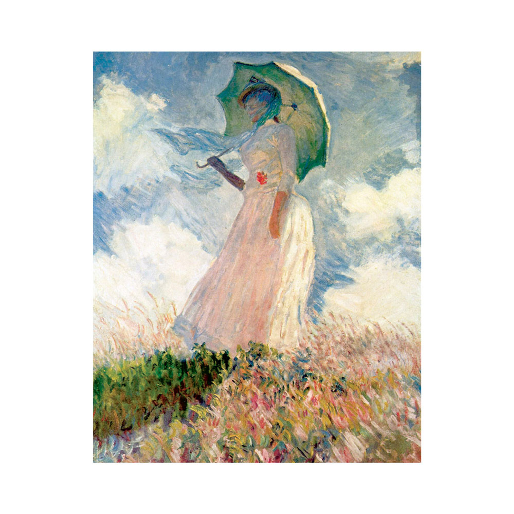 Stampa su tela - Claude Monet - Donna con il parasole L'arte del regalo vista0