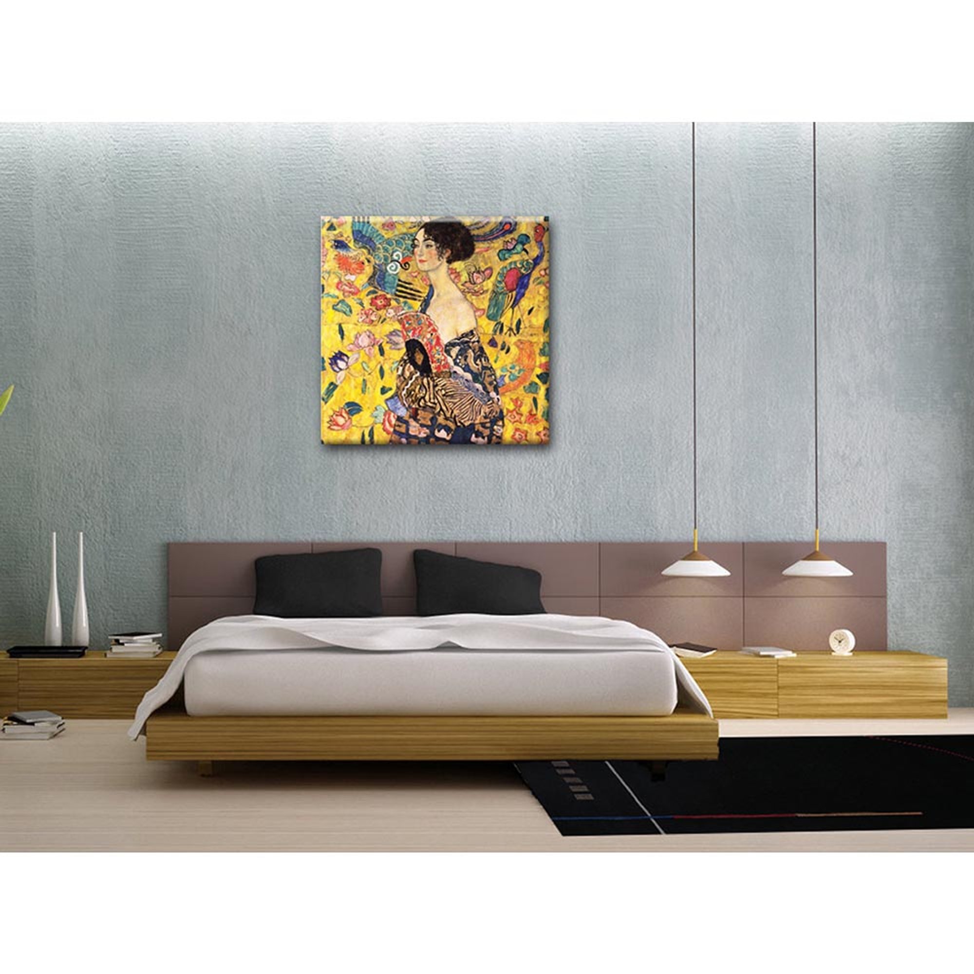 Stampa su tela - Gustav Klimt - Dama con ventaglio L'arte del regalo vista1