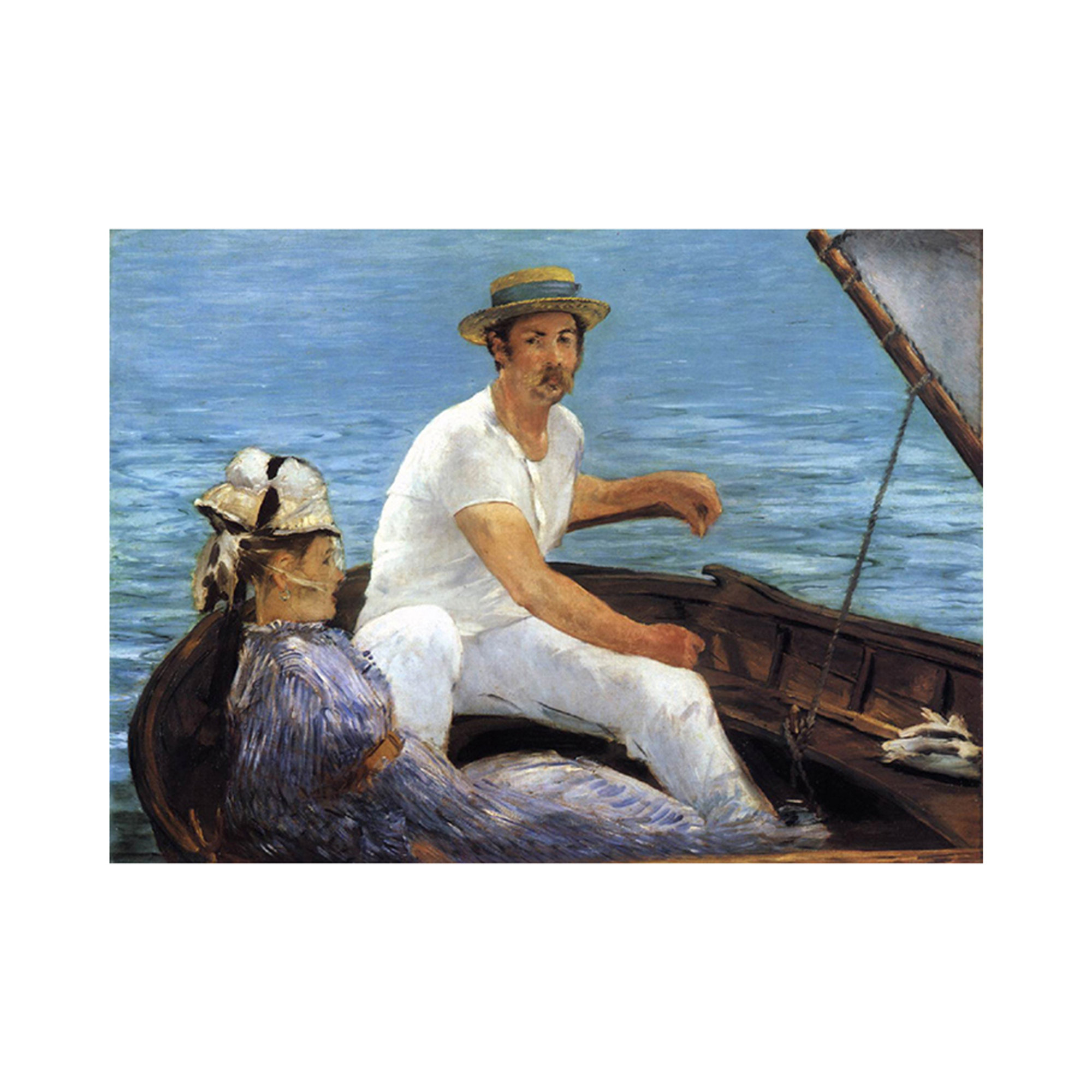 Impresión sobre lienzo - Edouard Manet - En un barco en Argenteuil L'arte del regalo vista0