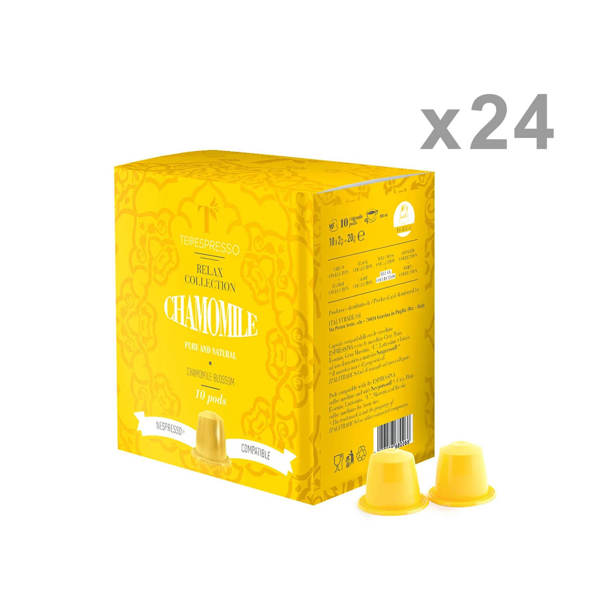24 confezioni da 10 Capsule - CHAMOMILE Italytrade vista0