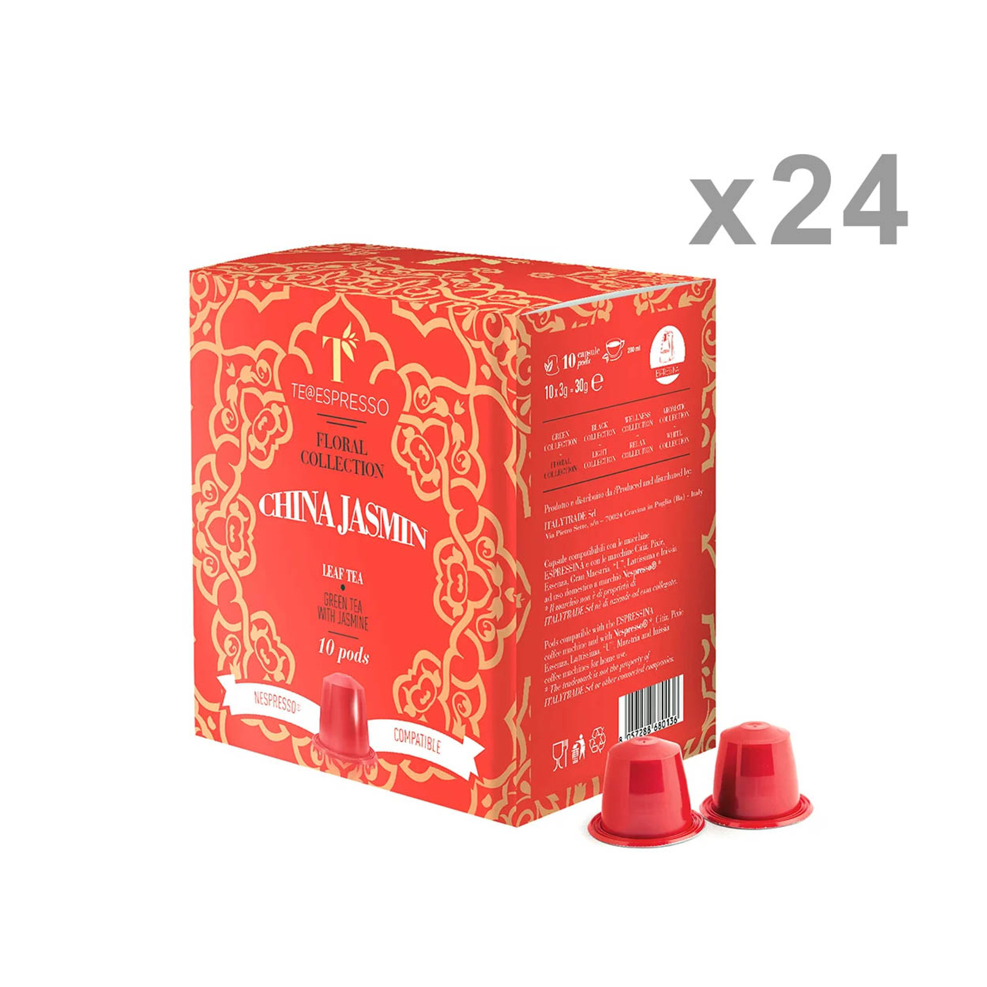 24 confezioni da 10 Capsule - Thè CHINA JASMIN Italytrade vista0