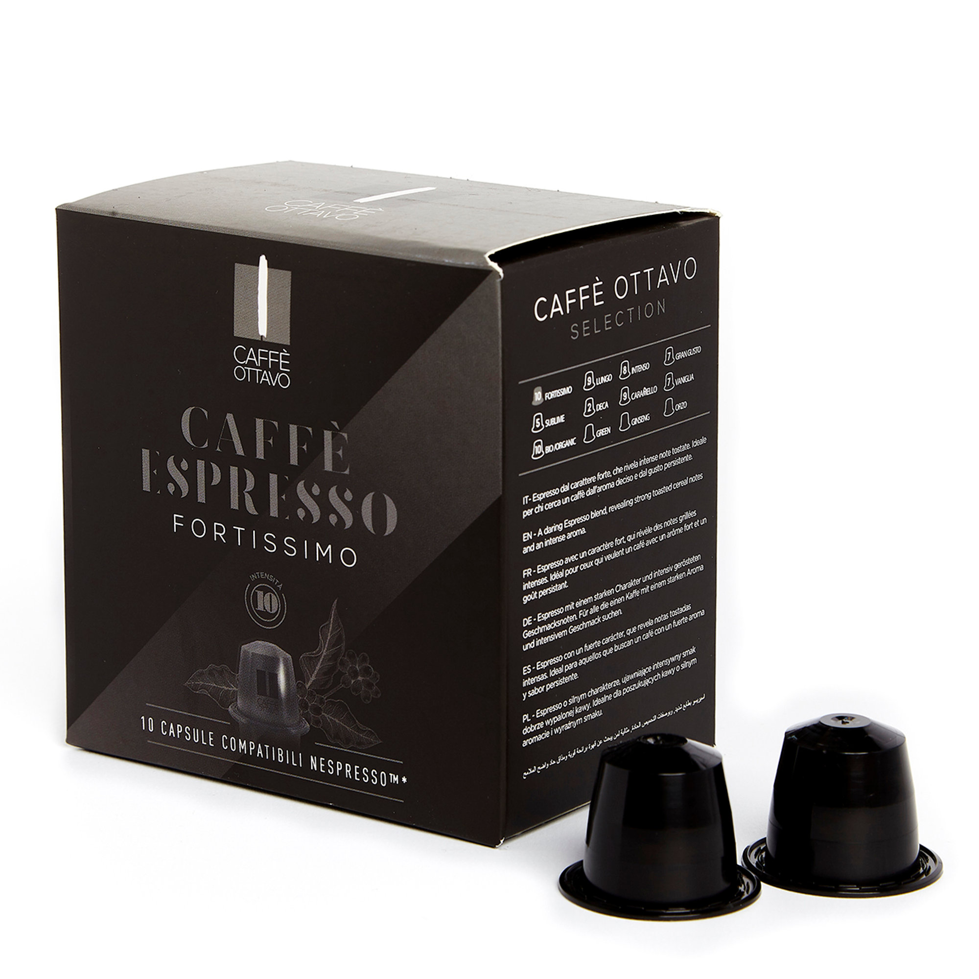 24 confezioni miste da 10 Capsule: FORTISSIMO - INTENSO - GRAN GUSTO - SUBLIME Italytrade vista3