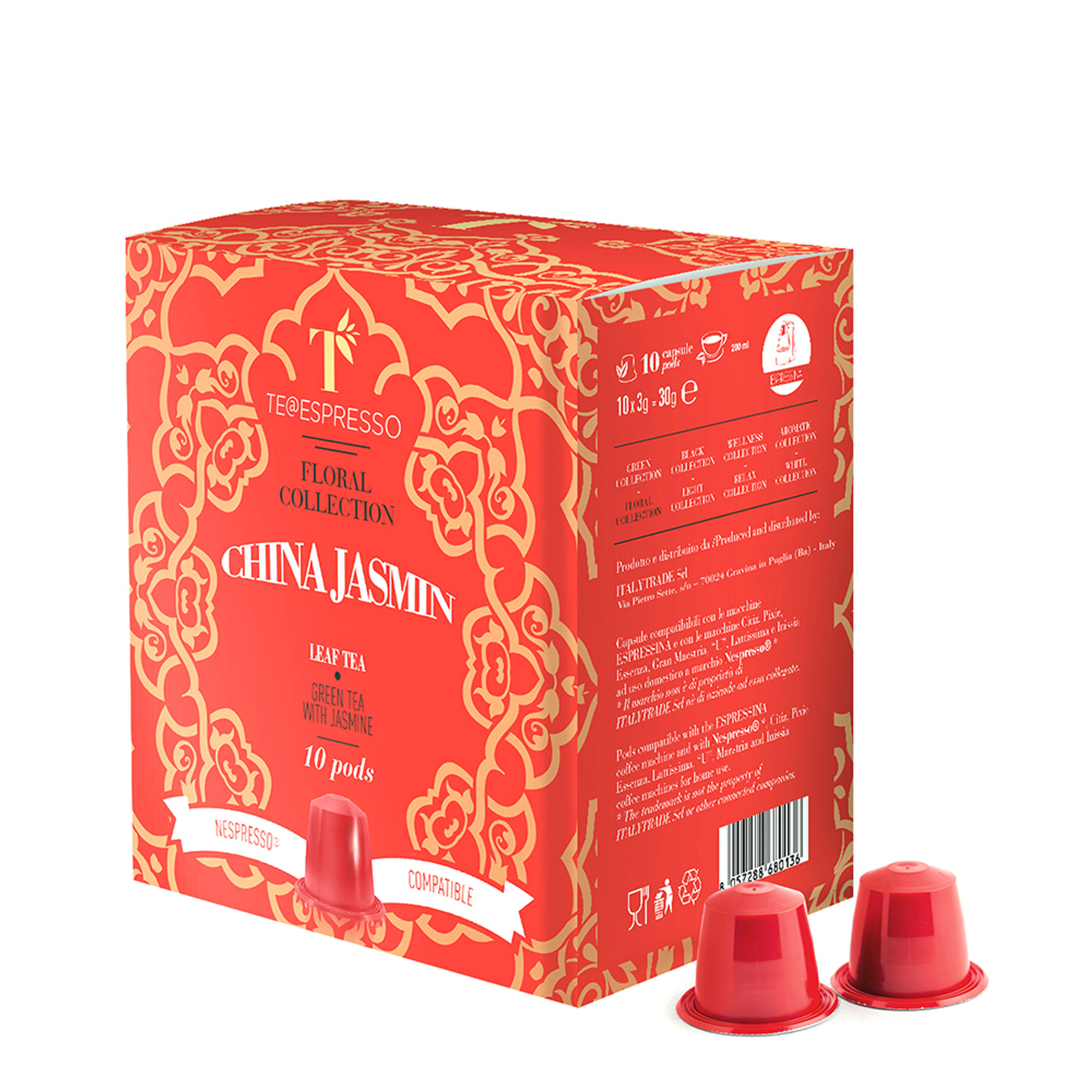 24 confezioni miste da 10 Capsule: EARL GREY - CHINA JASMINE - ENGLISH BREAKFAST Italytrade vista3