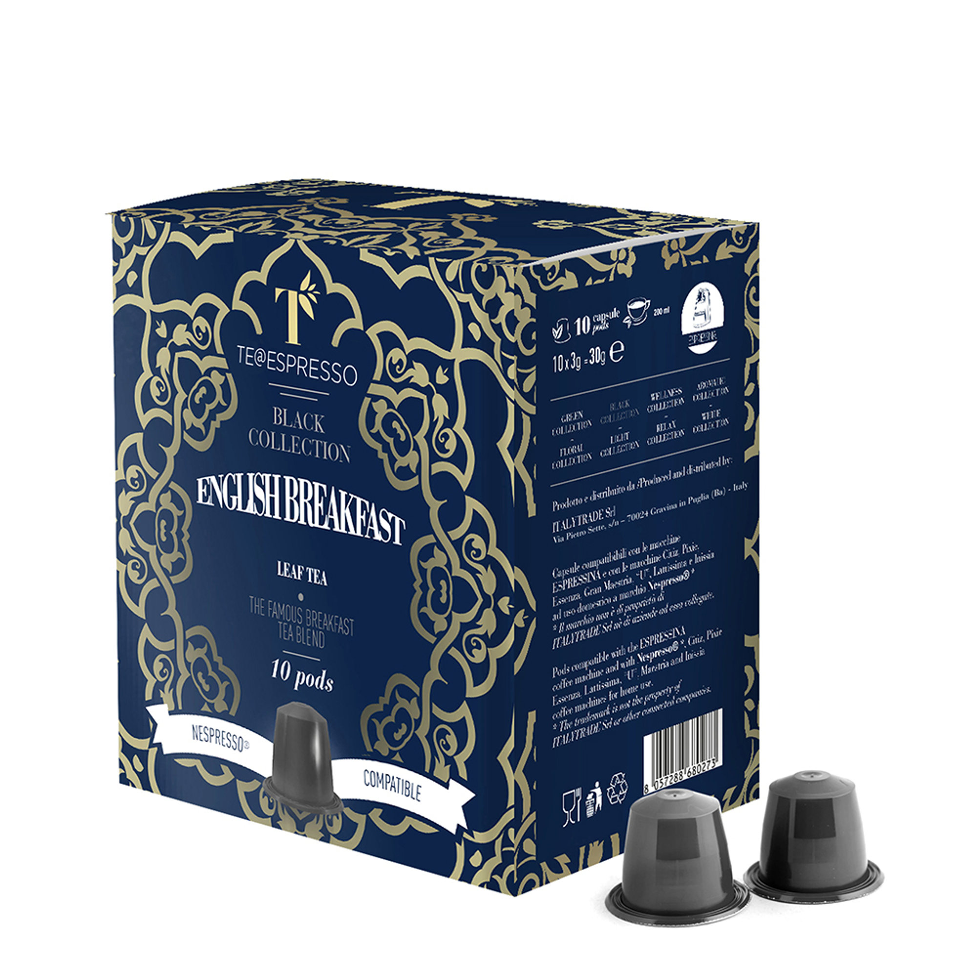 24 confezioni miste da 10 Capsule: EARL GREY - CHINA JASMINE - ENGLISH BREAKFAST Italytrade vista5