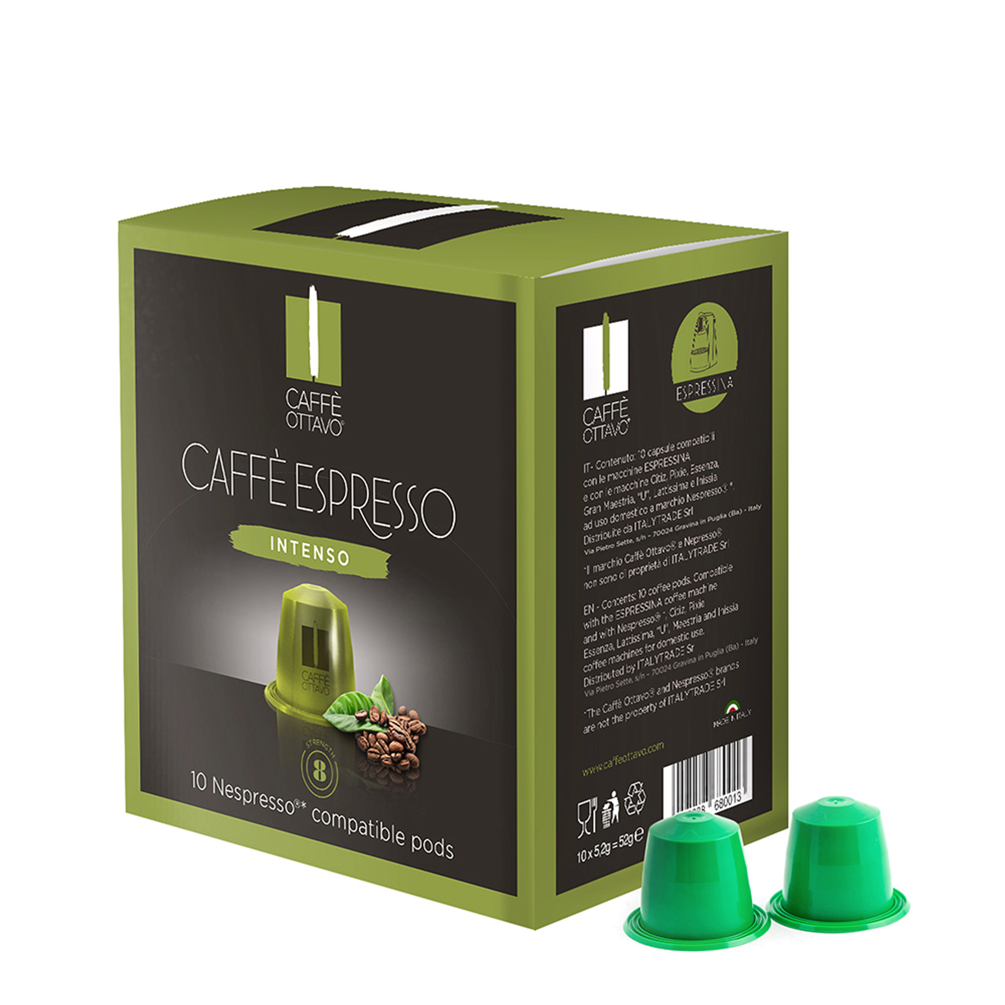 Kit de démarrage : Machine à expressina - 120 capsules d'espresso Italytrade vista5