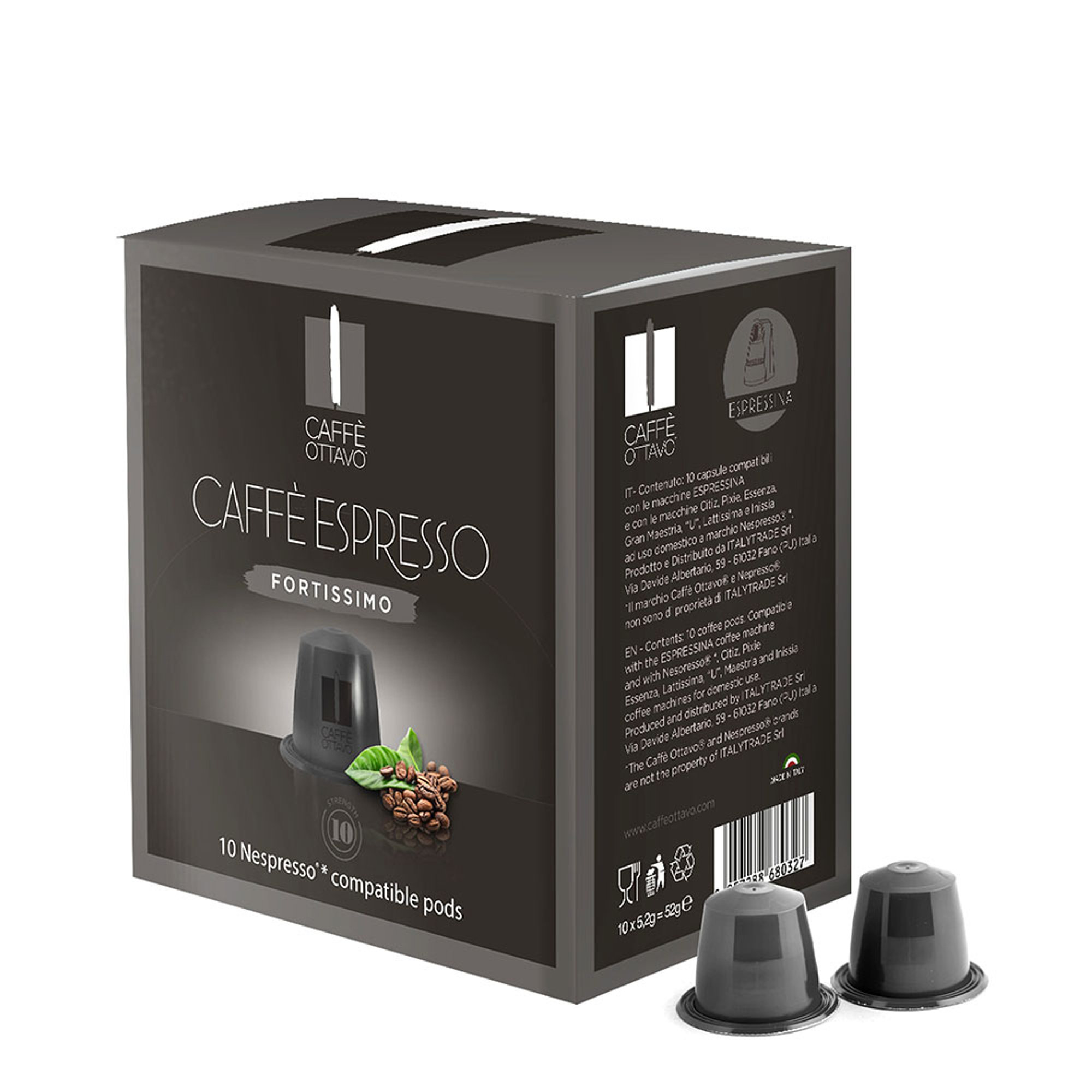 Starter Kit: Macchina Espressina - 60 Capsule Espresso - 60 Capsule di Tè Italytrade vista2