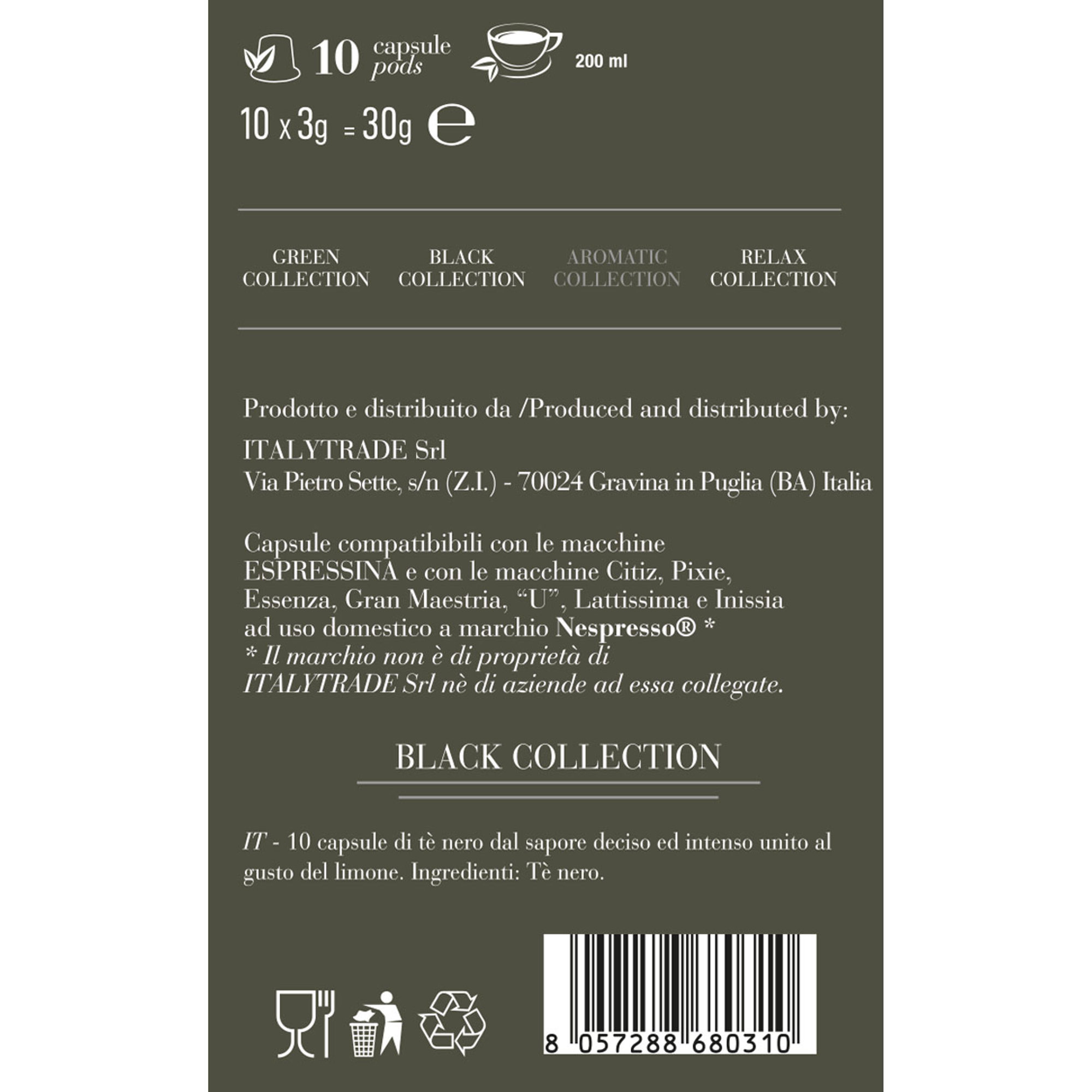 Starter Kit: Macchina Espressina - 60 Capsule Espresso - 60 Capsule di Tè Italytrade vista19